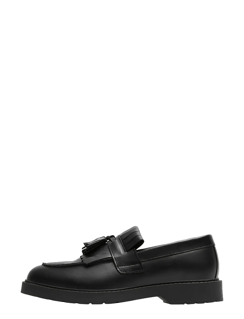 Selected - SLHTIM LEATHER KILTIE TASSEL LOAFER - shop by occasion - black - 1