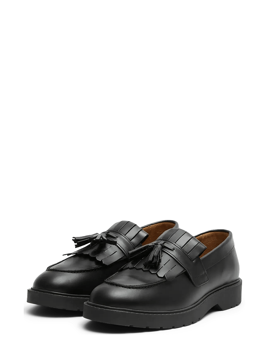 Selected - SLHTIM LEATHER KILTIE LOAFER B - shop by occasion - black - 3