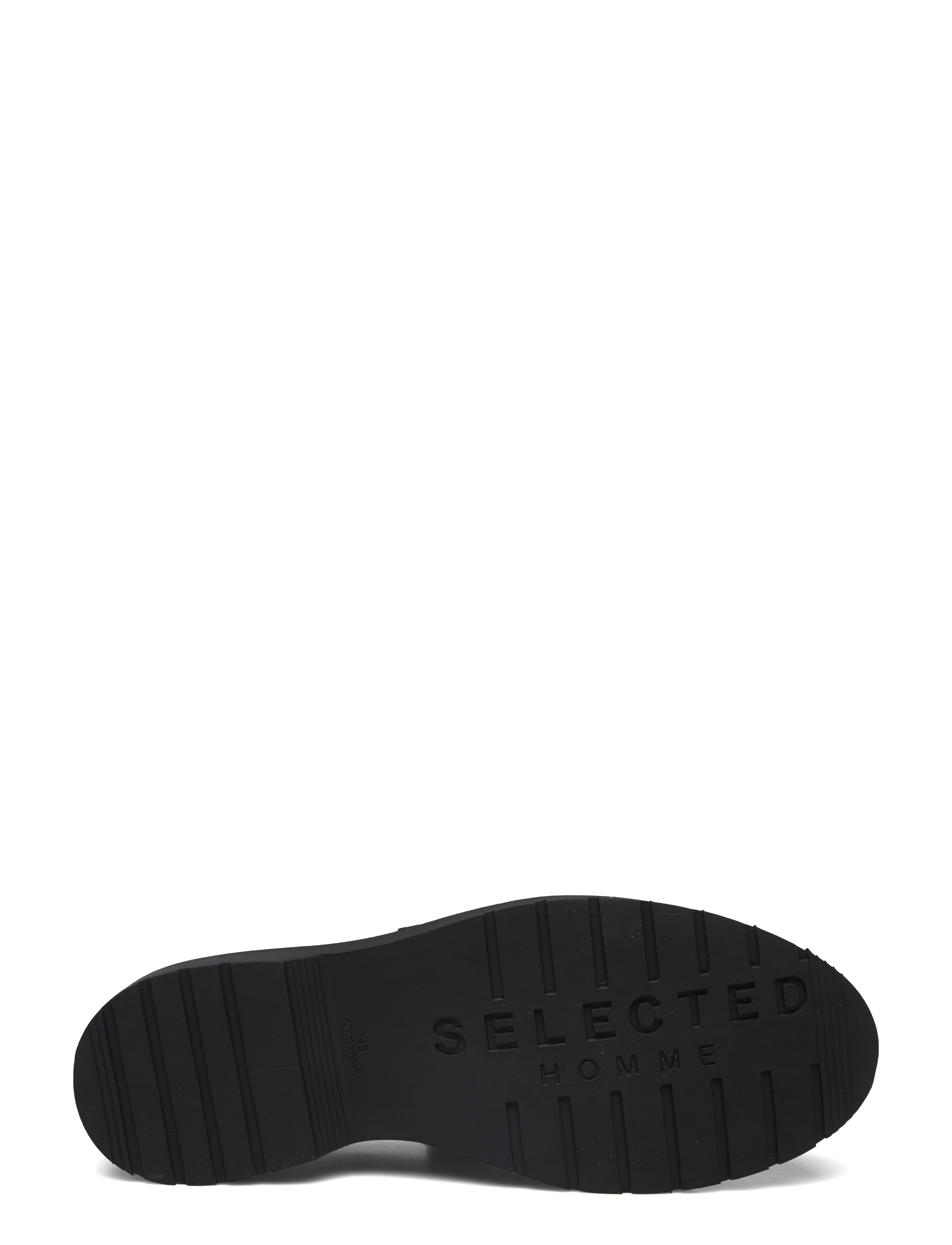 Selected - SLHTIM LEATHER KILTIE LOAFER B - black - 5