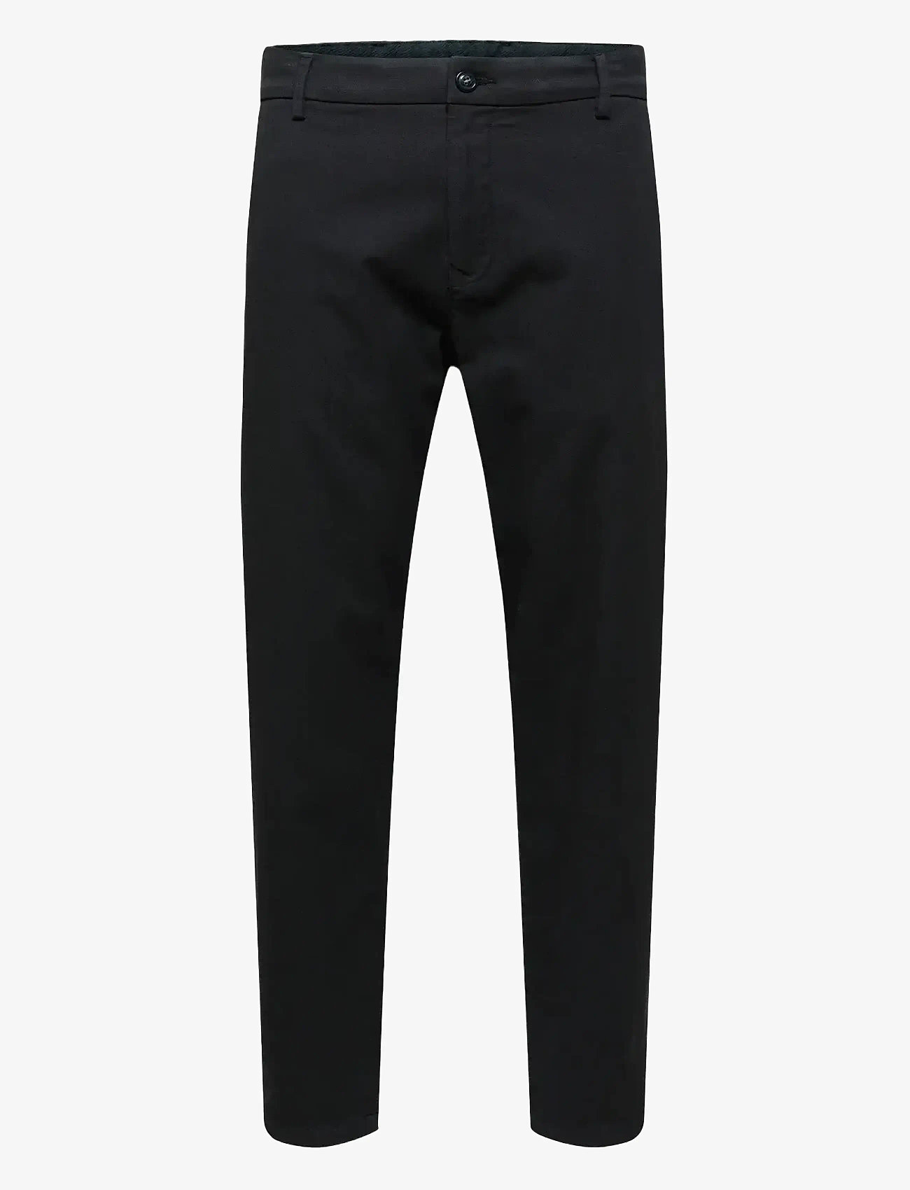 Selected - SLHSLIMTAPERED-YORK PANTS - casual bukser - black - 0
