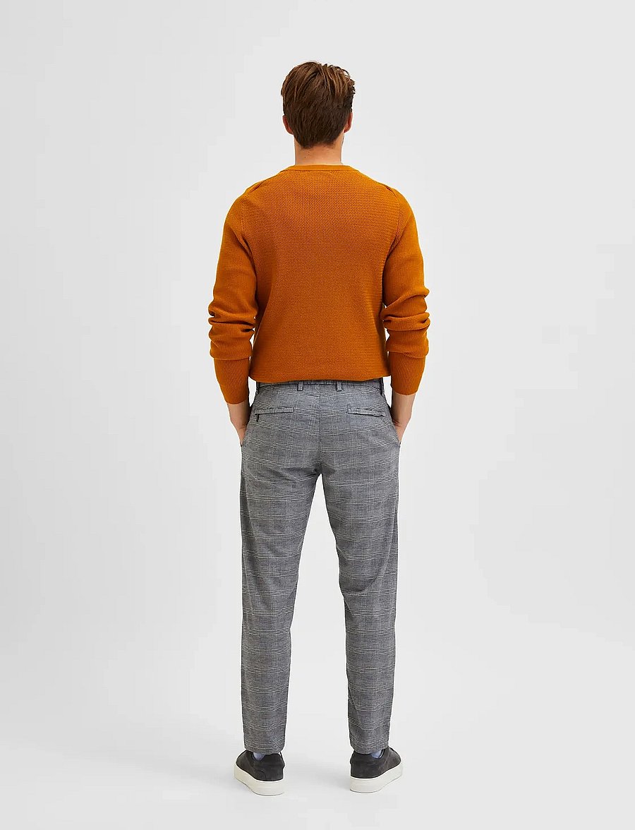 Selected - SLHSLIMTAPERED-YORK PANTS - freizeithosen - grey - 3
