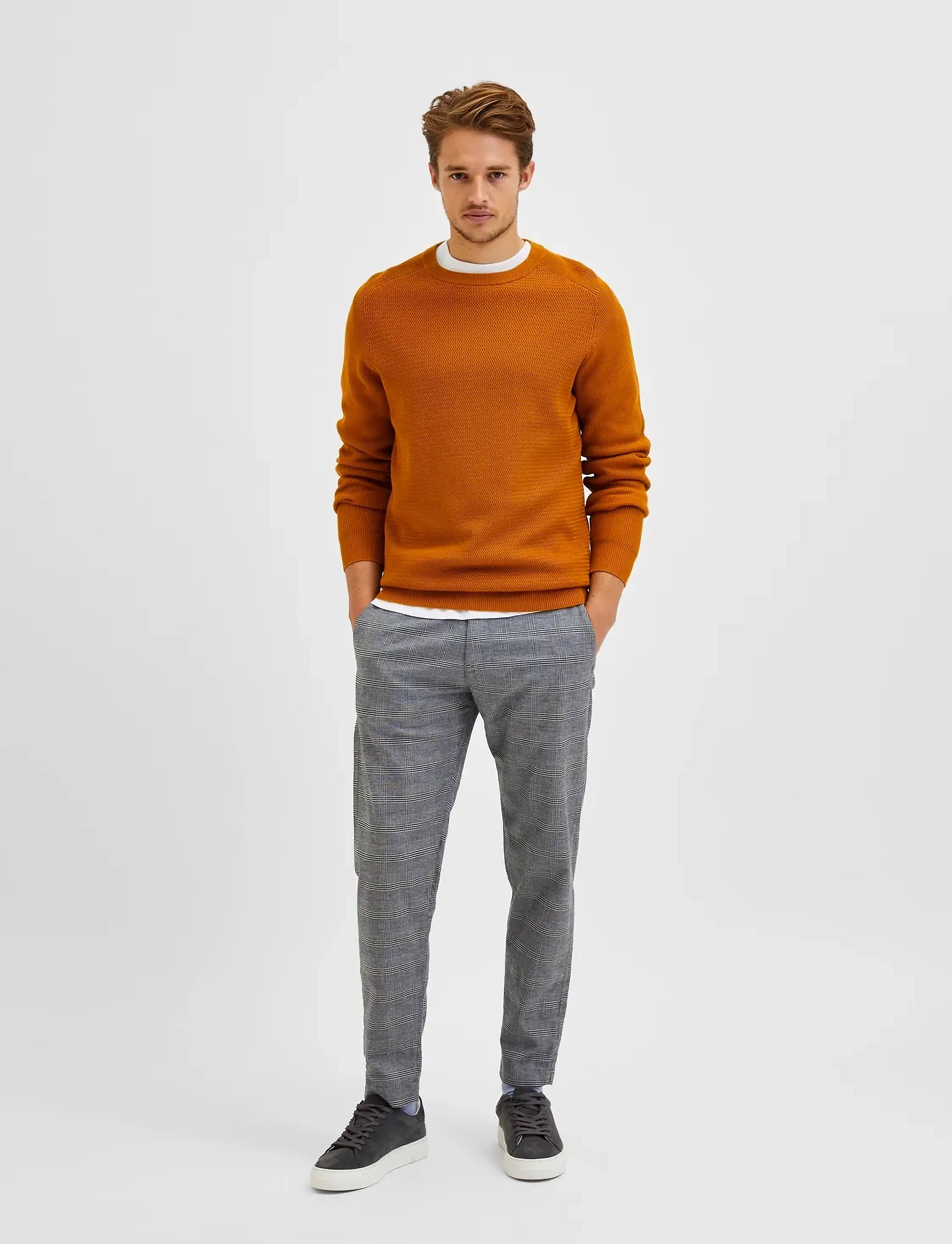 Selected - SLHSLIMTAPERED-YORK PANTS - casual bukser - grey - 4