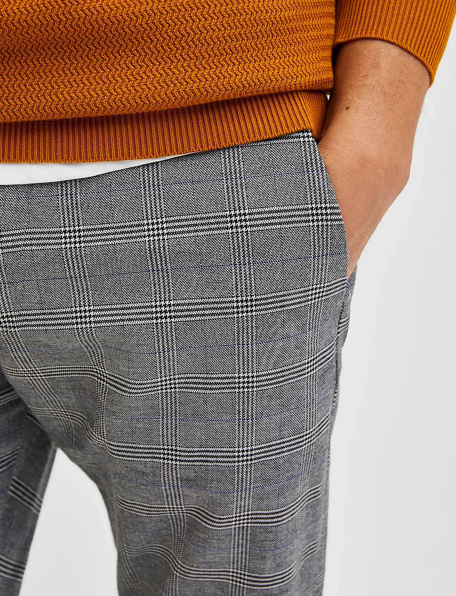 Selected - SLHSLIMTAPERED-YORK PANTS - freizeithosen - grey - 5