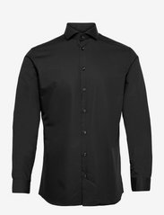 Selected Homme - SLHSLIM-ETHAN SHIRT LS CUT AWAY NOOS - basic shirts - black - 0