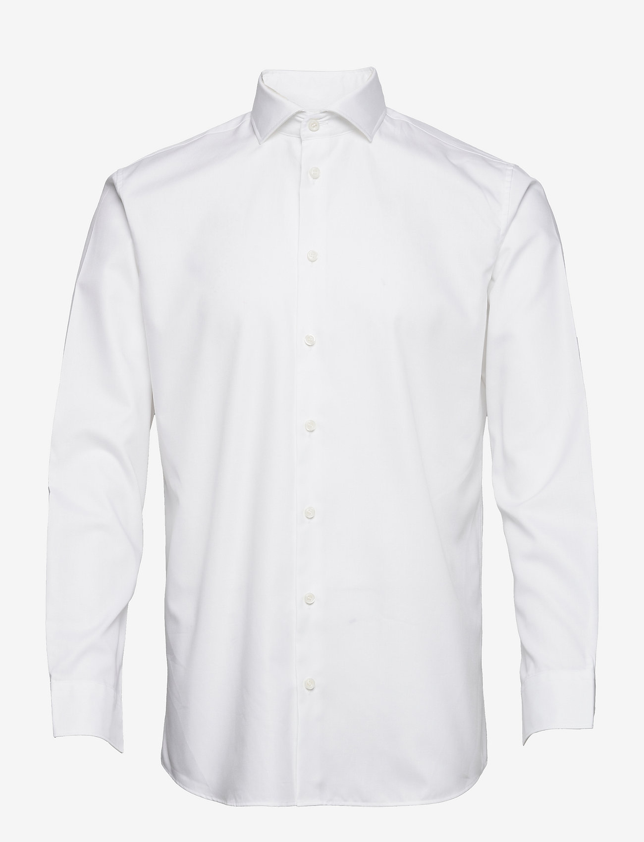 Selected Homme - SLHSLIM-ETHAN SHIRT LS CUT AWAY NOOS - podstawowe koszulki - bright white - 0
