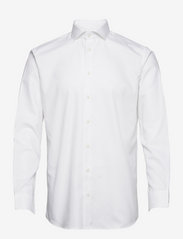 Selected Homme - SLHSLIM-ETHAN SHIRT LS CUT AWAY NOOS - basic skjortor - bright white - 0