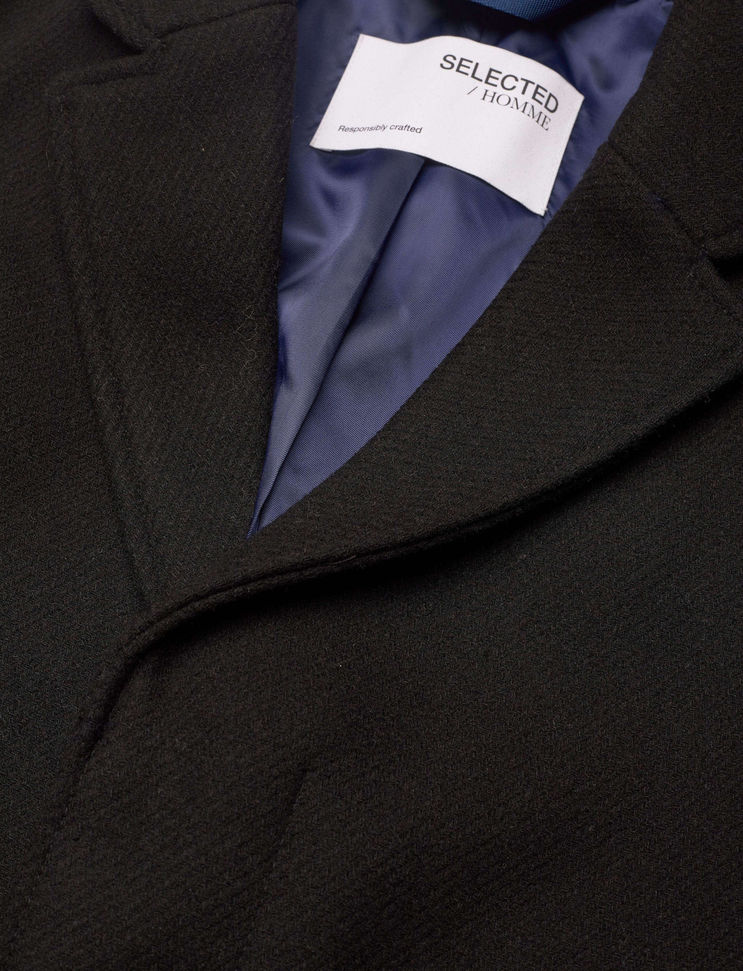 Selected - SLHHAGEN W COAT B - black - 2