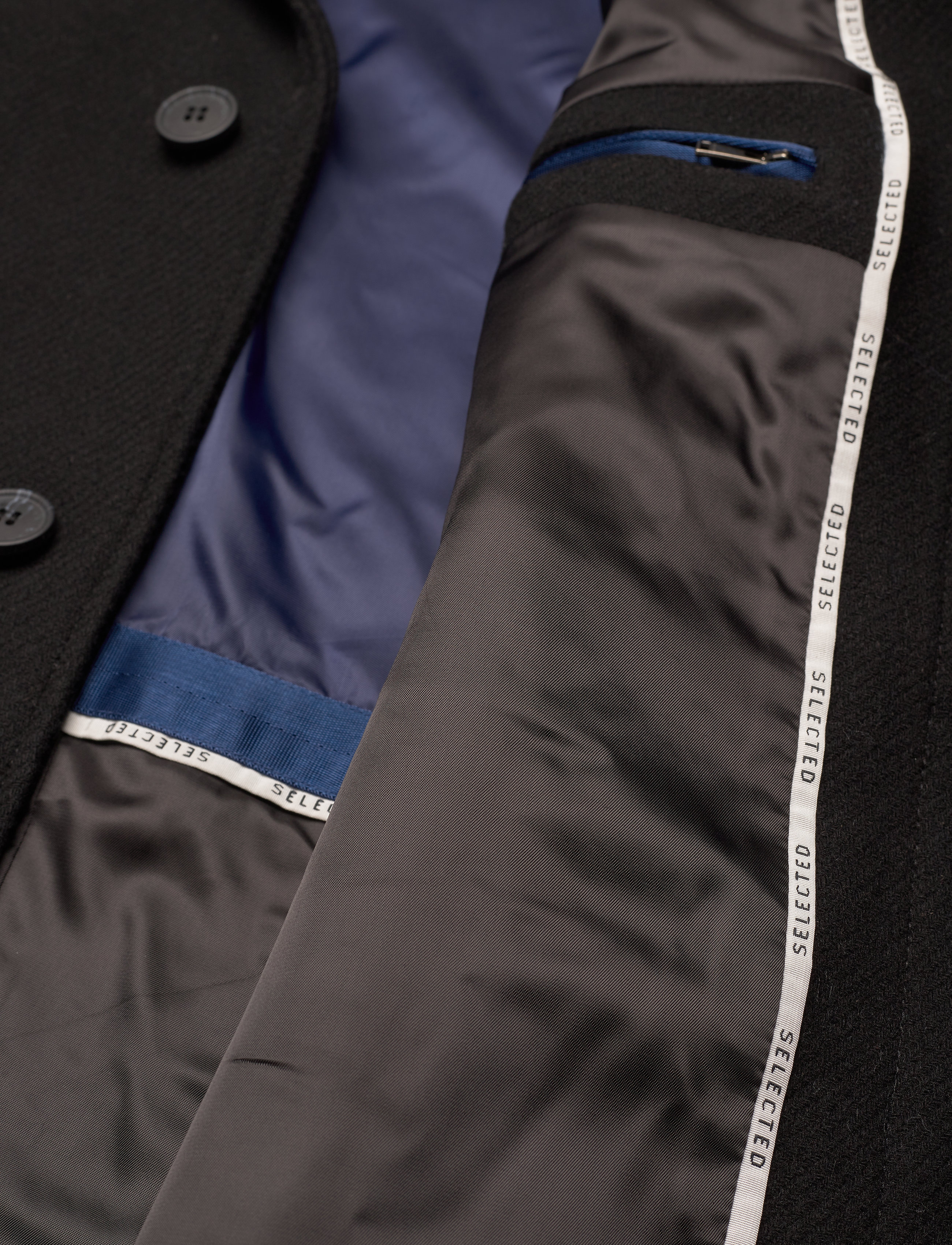 Selected - SLHHAGEN W COAT B - black - 4