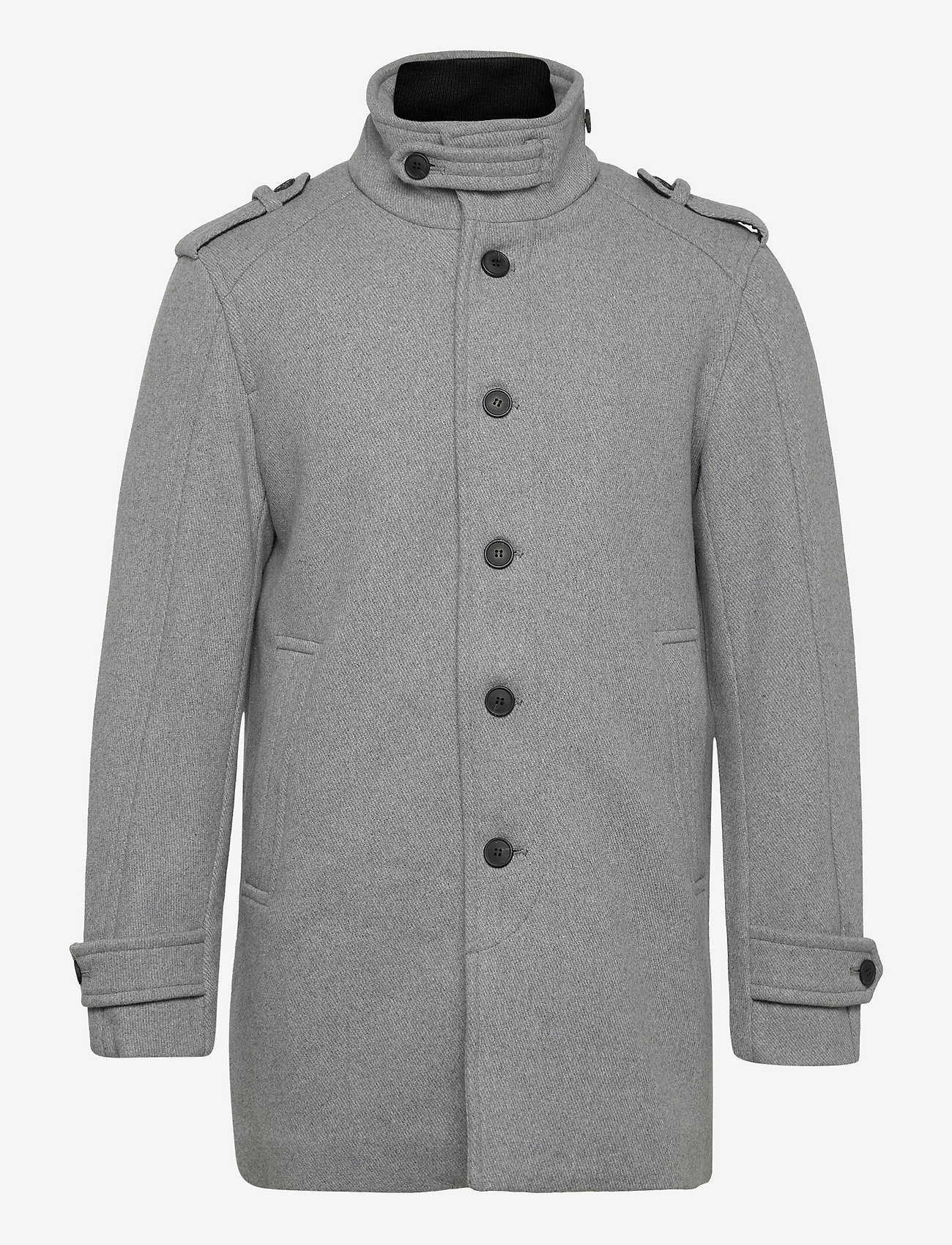 Selected Homme - SLHNOAH W COAT B - winter jackets - grey melange - 0