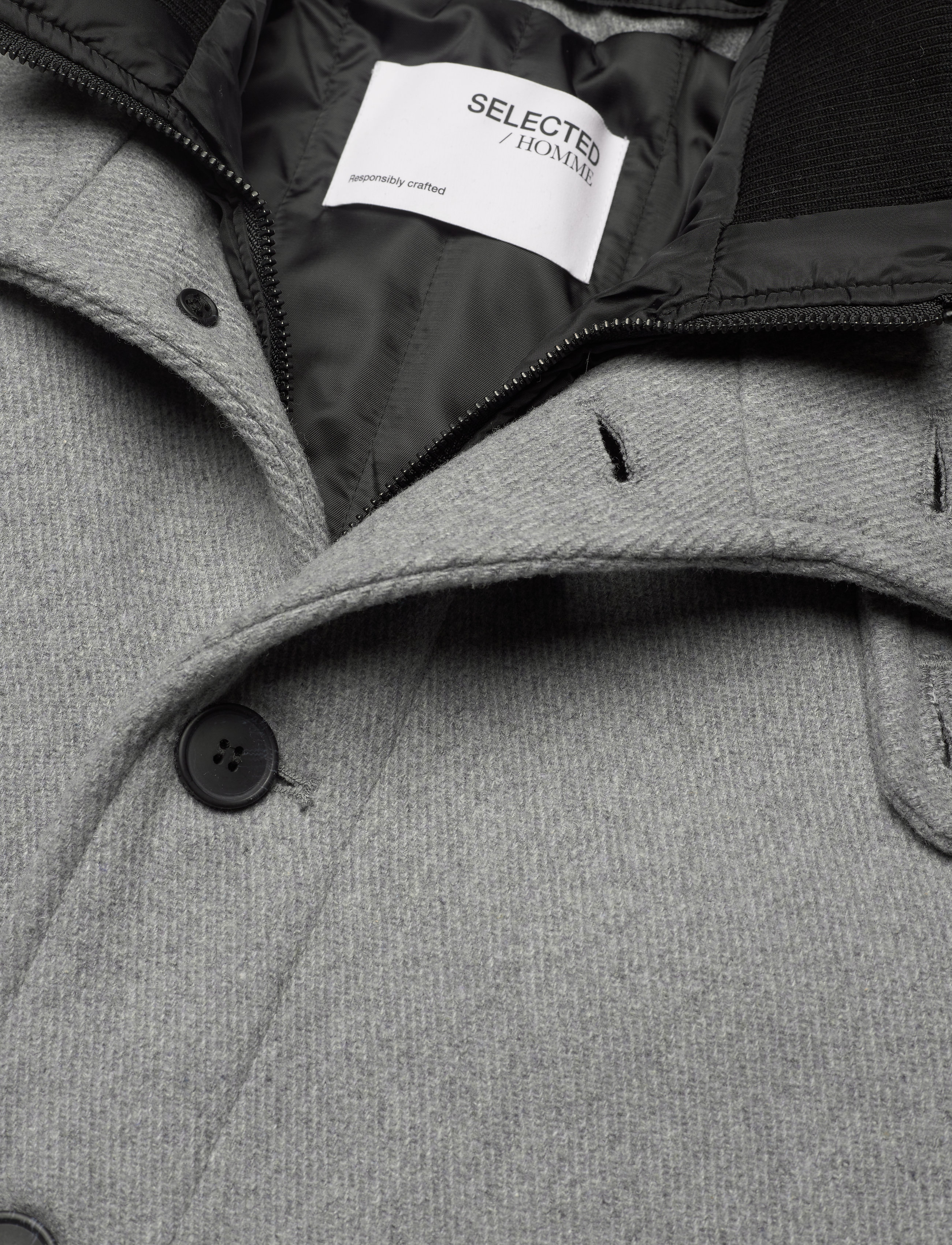 Selected - SLHNOAH W COAT B - grey melange - 2