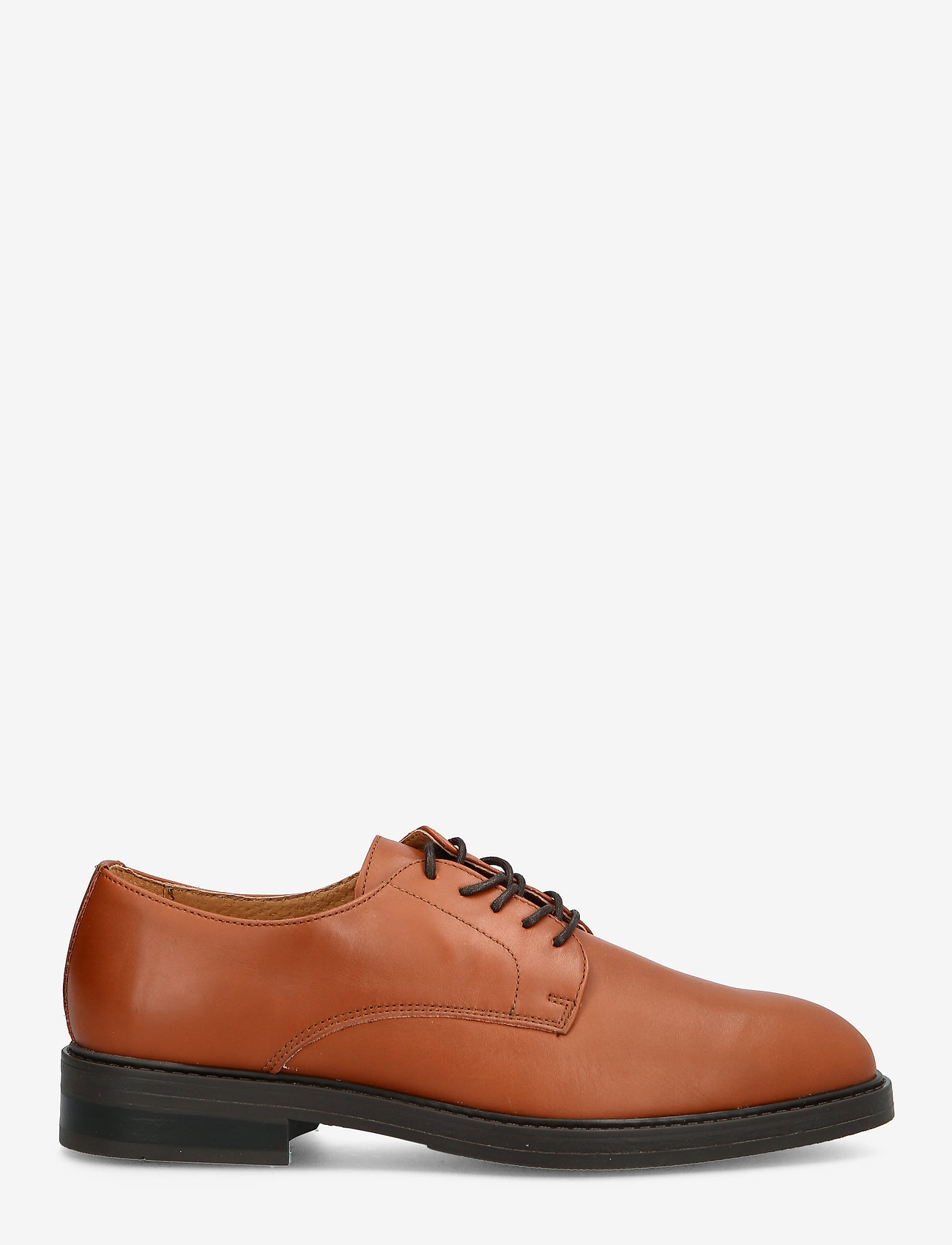 Selected - SLHBLAKE LEATHER DERBY SHOE NOOS O - cognac - 1