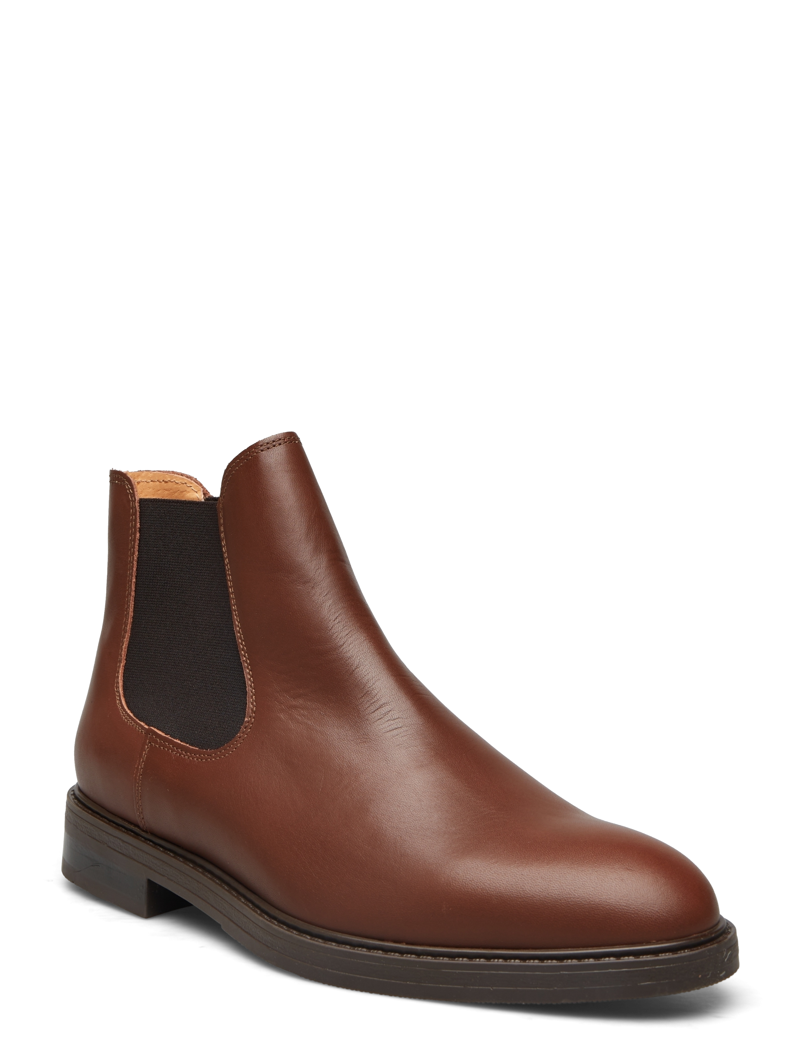Selected - SLHBLAKE LEATHER CHELSEAOOT - chelsea stila zābaki - demitasse - 1