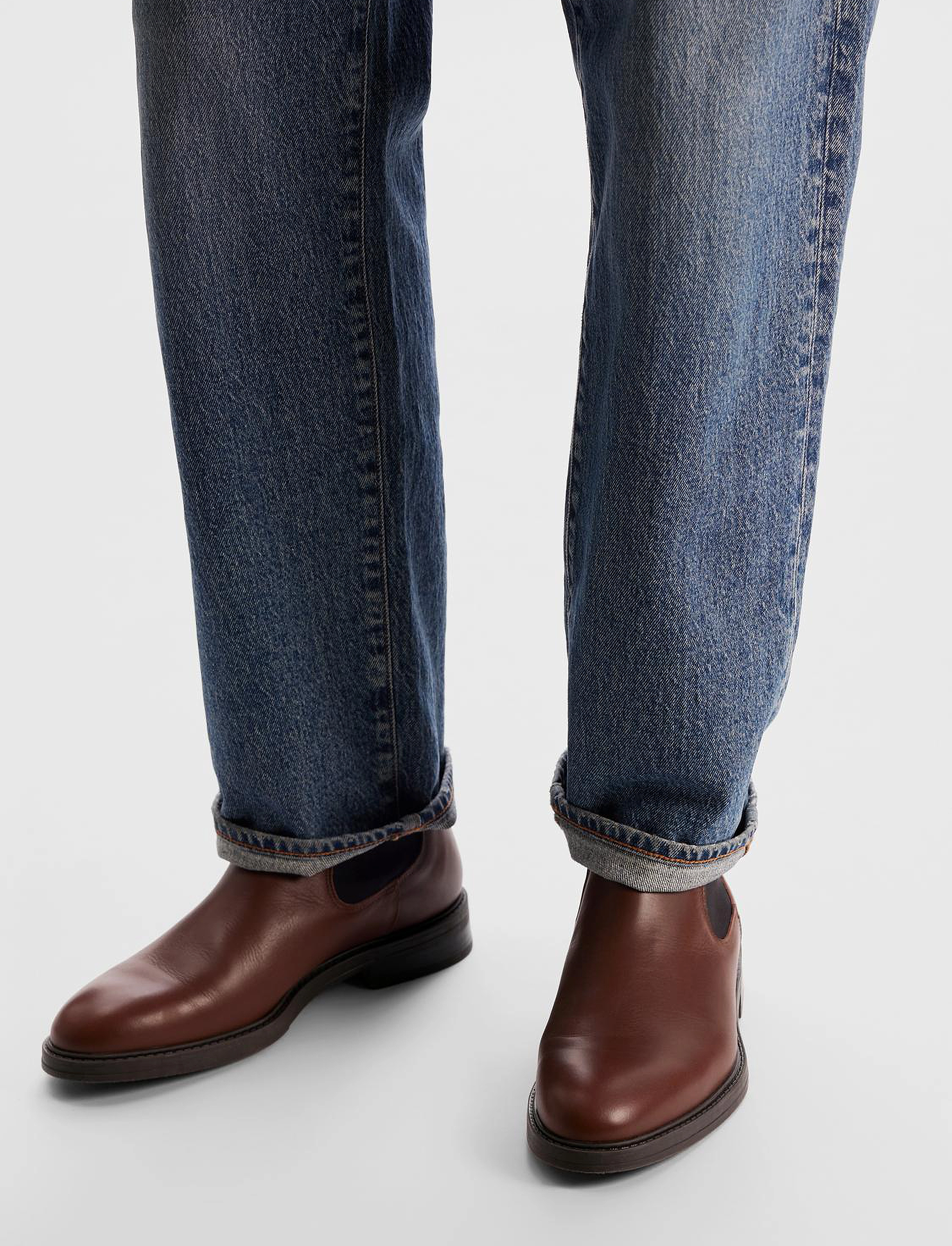 Selected SLHBLAKE LEATHER CHELSEAOOT - Kollektionen - DEMITASSE / brown