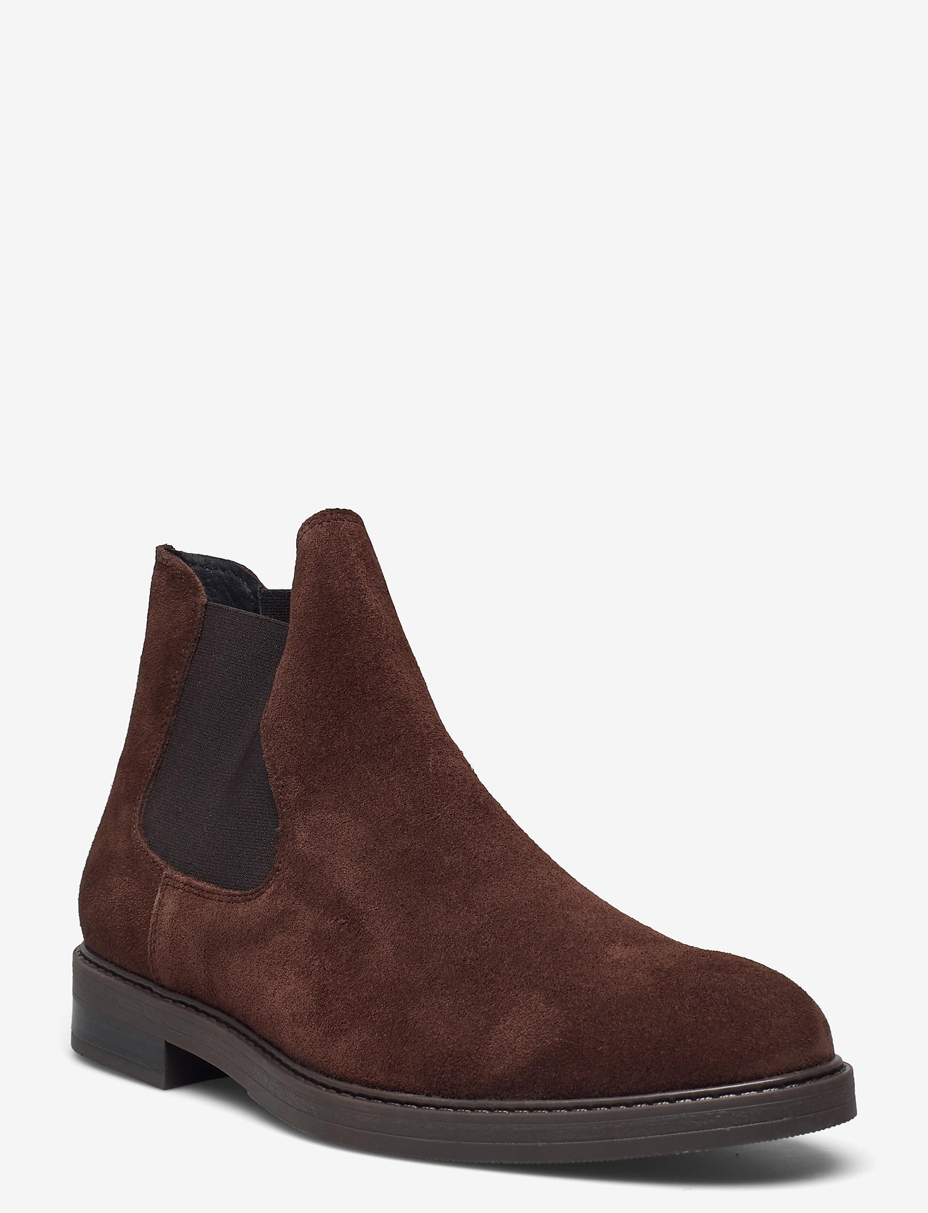 Selected Homme - SLHBLAKE SUEDE CHELSEA BOOT NOOS - birthday gifts - chocolate brown - 0