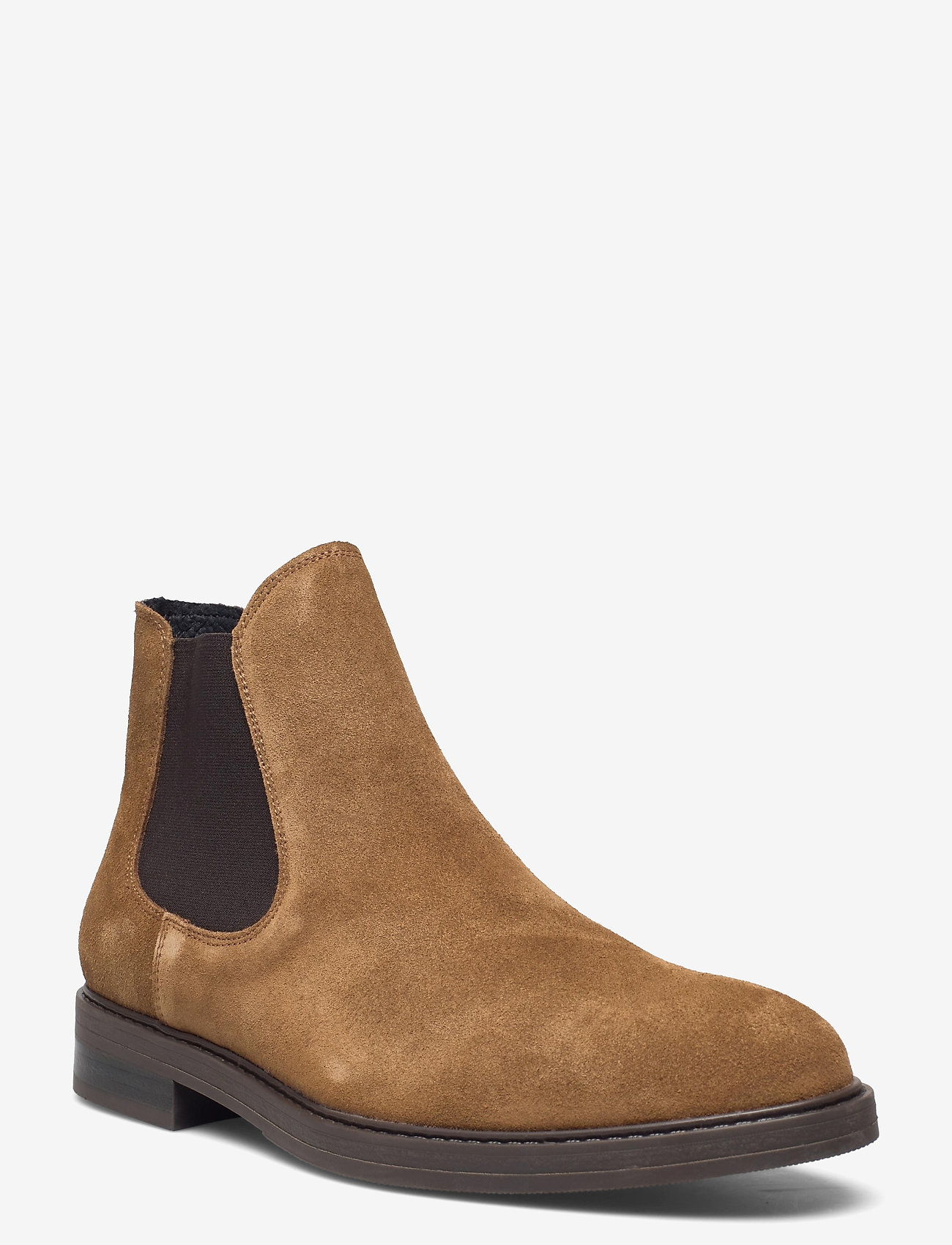 Selected Homme - SLHBLAKE SUEDE CHELSEA BOOT NOOS - birthday gifts - tobacco brown - 0