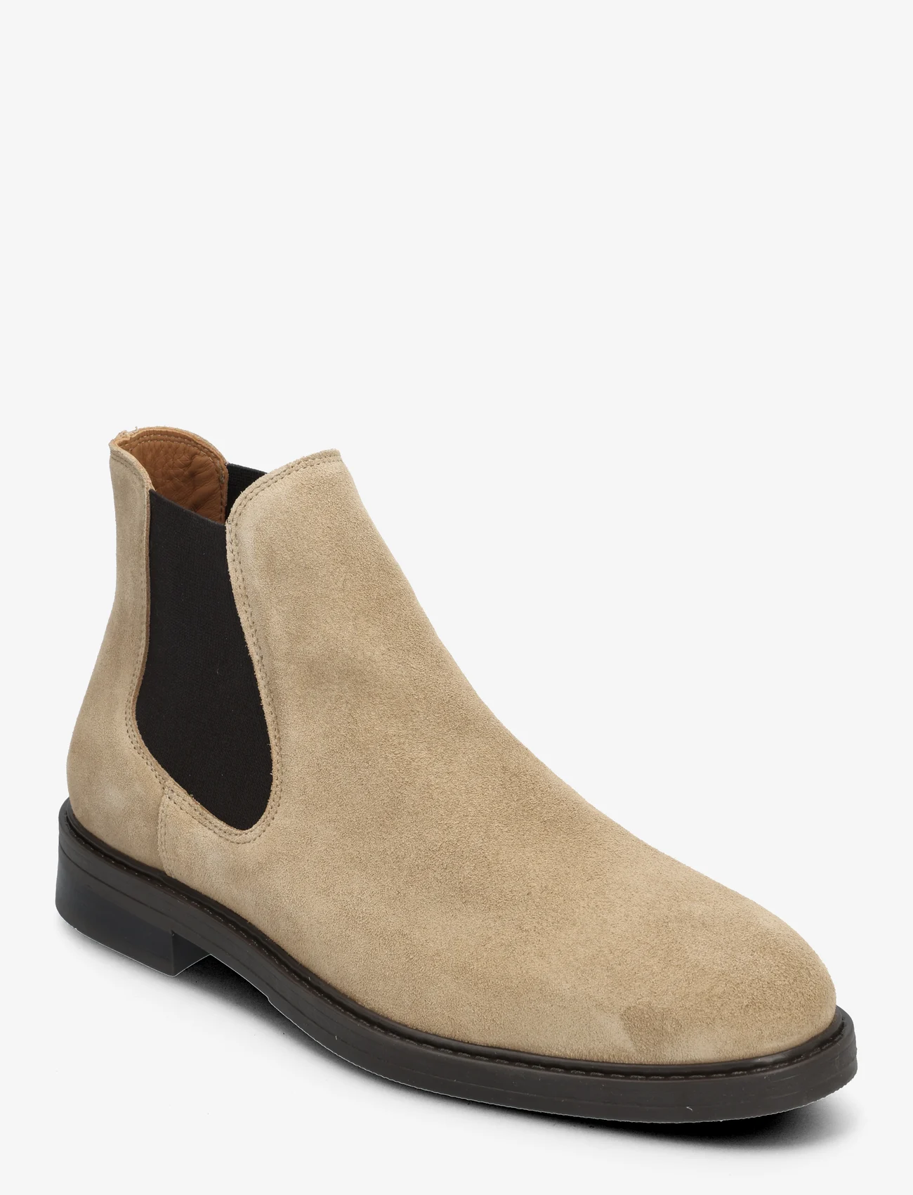 Selected Homme - SLHBLAKE SUEDE CHELSEA BOOT - men - sand - 0