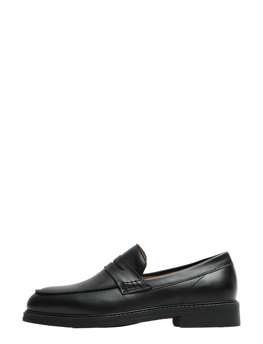 Selected - SLMBLAKE LEATHER PENNY LOAFER - nach anlass kaufen - black - 1