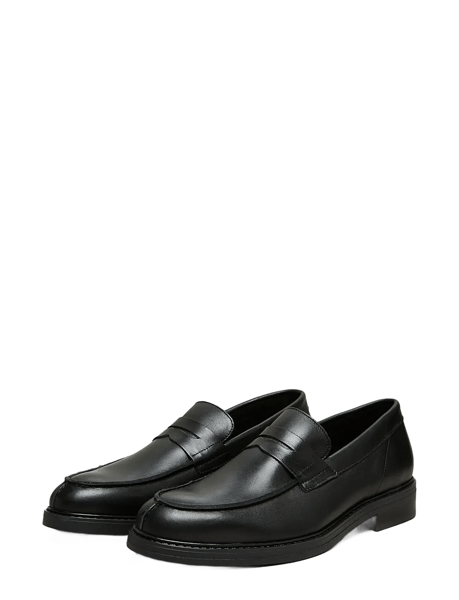 Selected - SLMBLAKE LEATHER PENNY LOAFER - nach anlass kaufen - black - 2