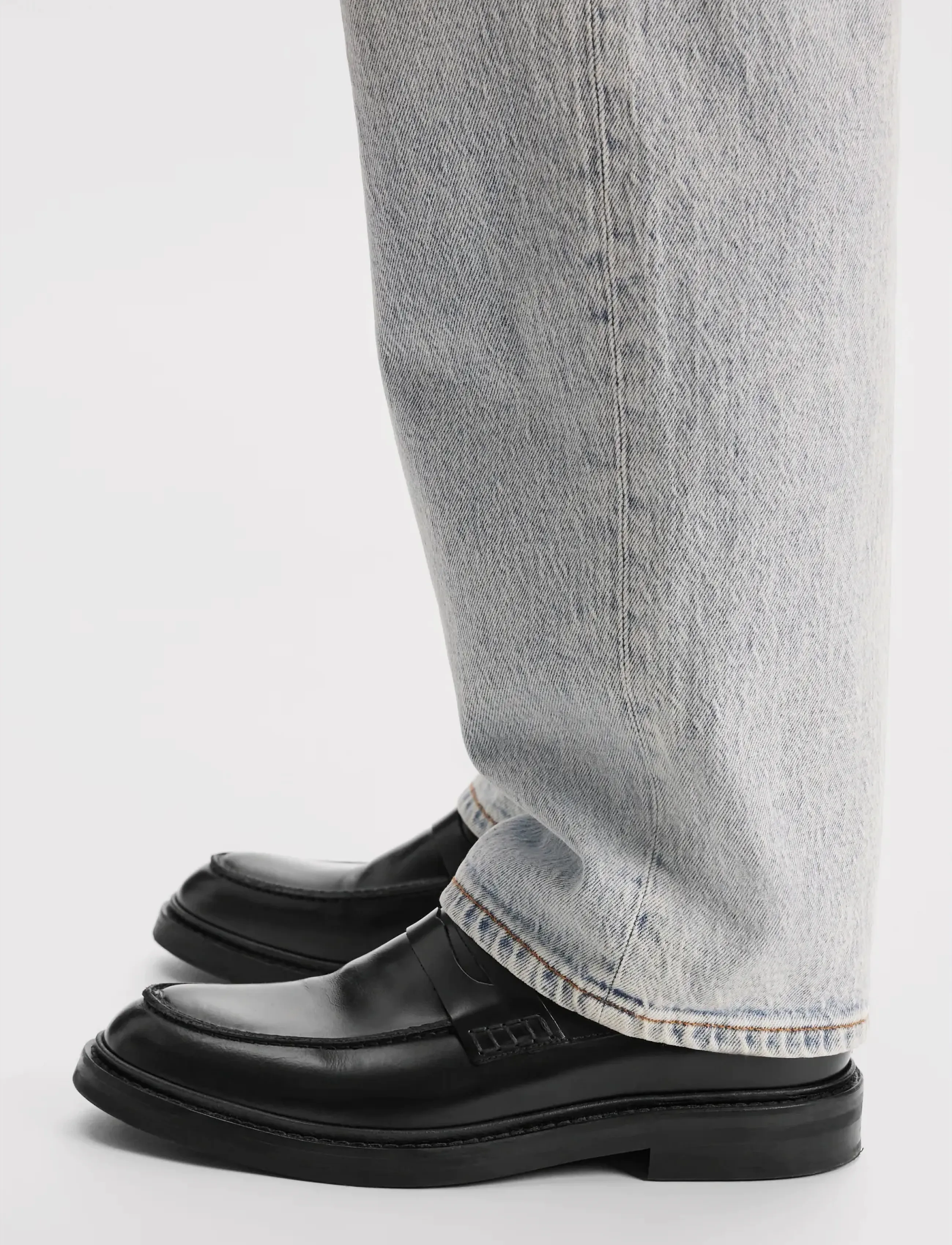 Selected Slmblake Leather Penny Loafer, 40, Schuhe, Schwarz - Loafers, Männerswear