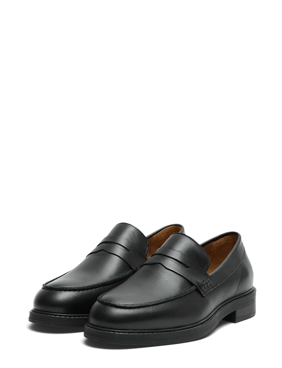 Selected - SLMBLAKE LEATHER PENNY LOAFER - nach anlass kaufen - black - 3