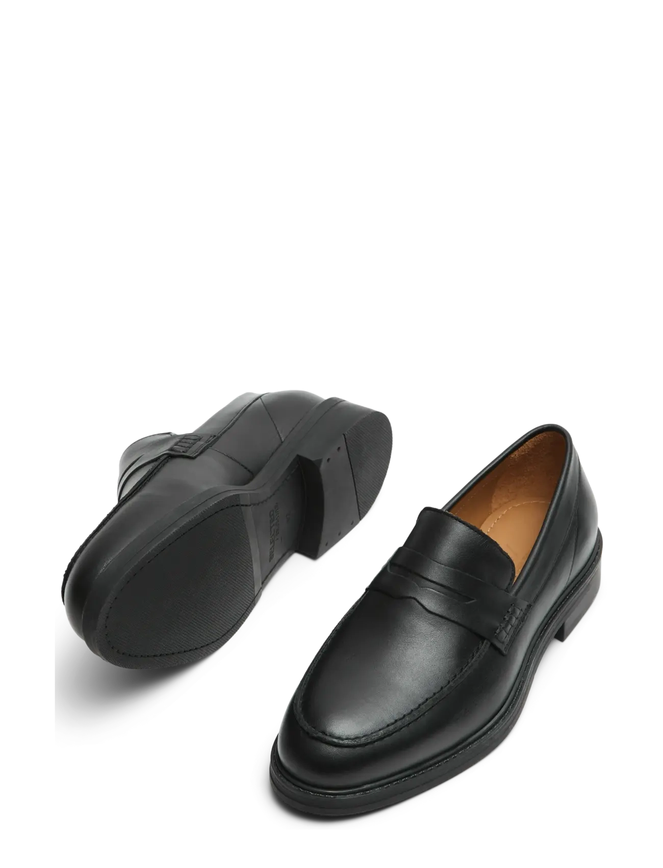 Selected - SLMBLAKE LEATHER PENNY LOAFER - nach anlass kaufen - black - 4