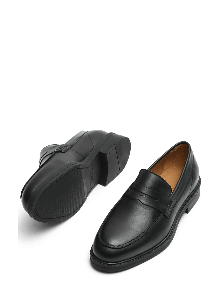 Selected - SLMBLAKE LEATHER PENNY LOAFER - nach anlass kaufen - black - 4