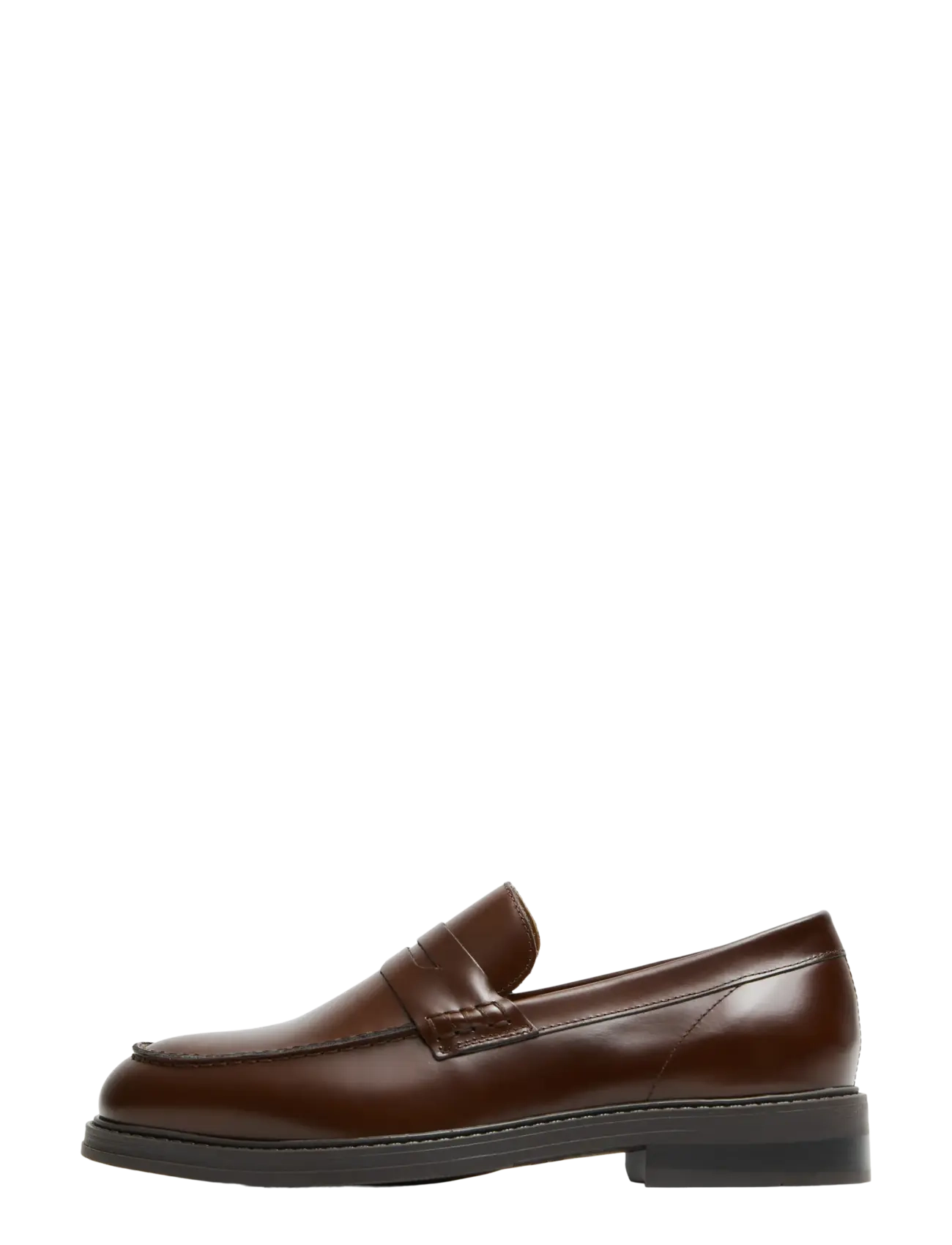 Selected - SLMBLAKE LEATHER PENNY LOAFER - nach anlass kaufen - cognac - 1