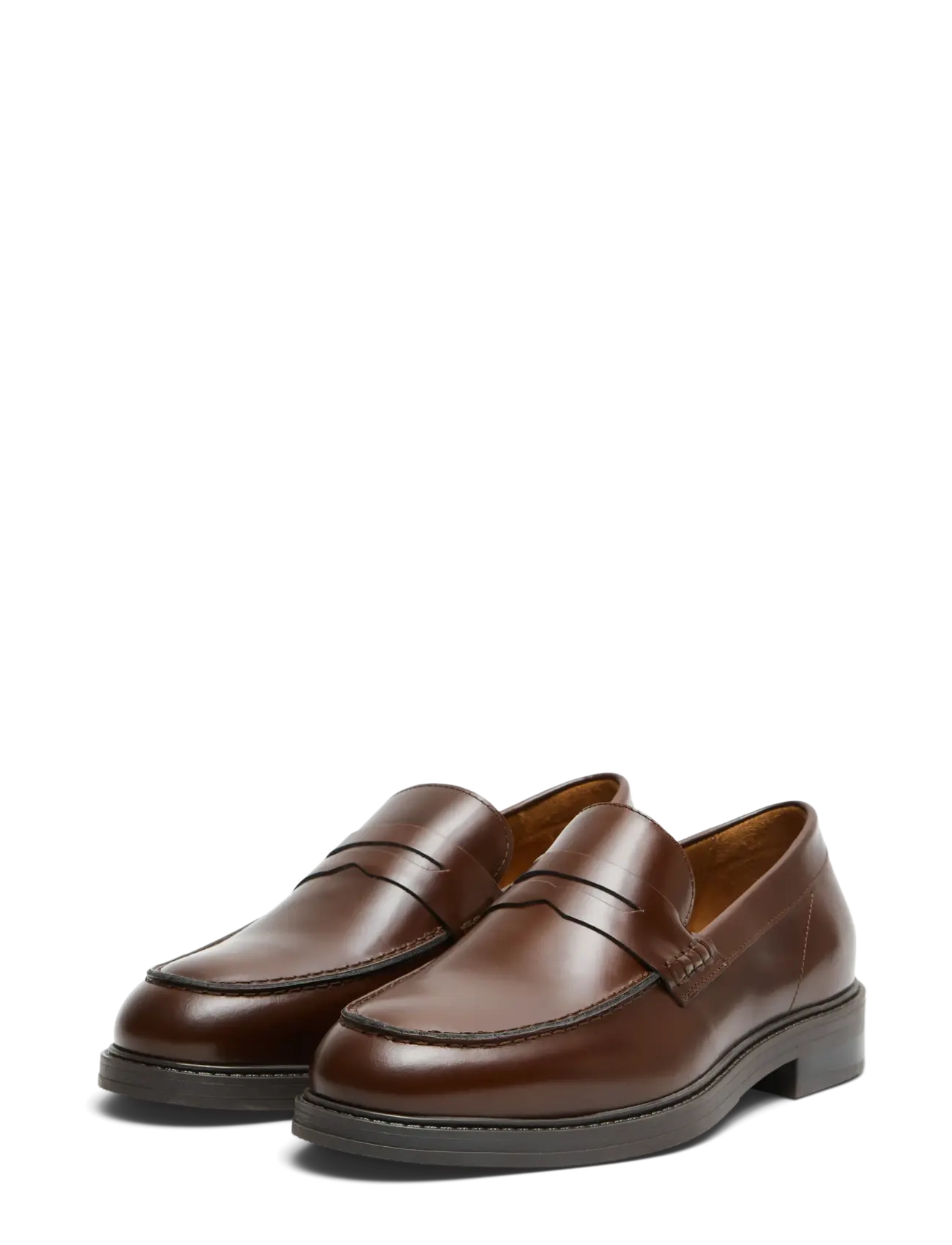 Selected - SLMBLAKE LEATHER PENNY LOAFER - nach anlass kaufen - cognac - 2