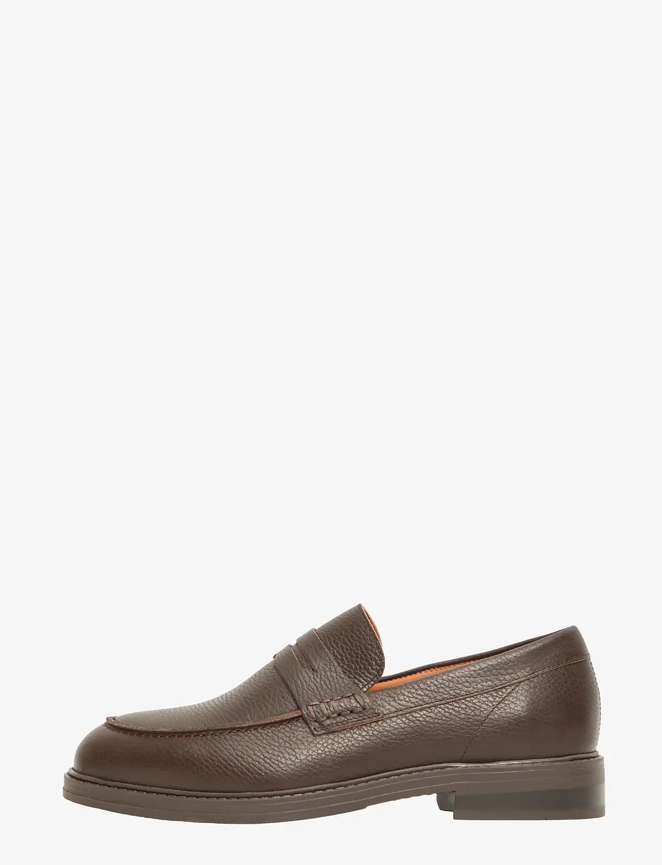 Selected SLMBLAKE LEATHER PENNY LOAFER - Schoenen - DEMITASSE / brown