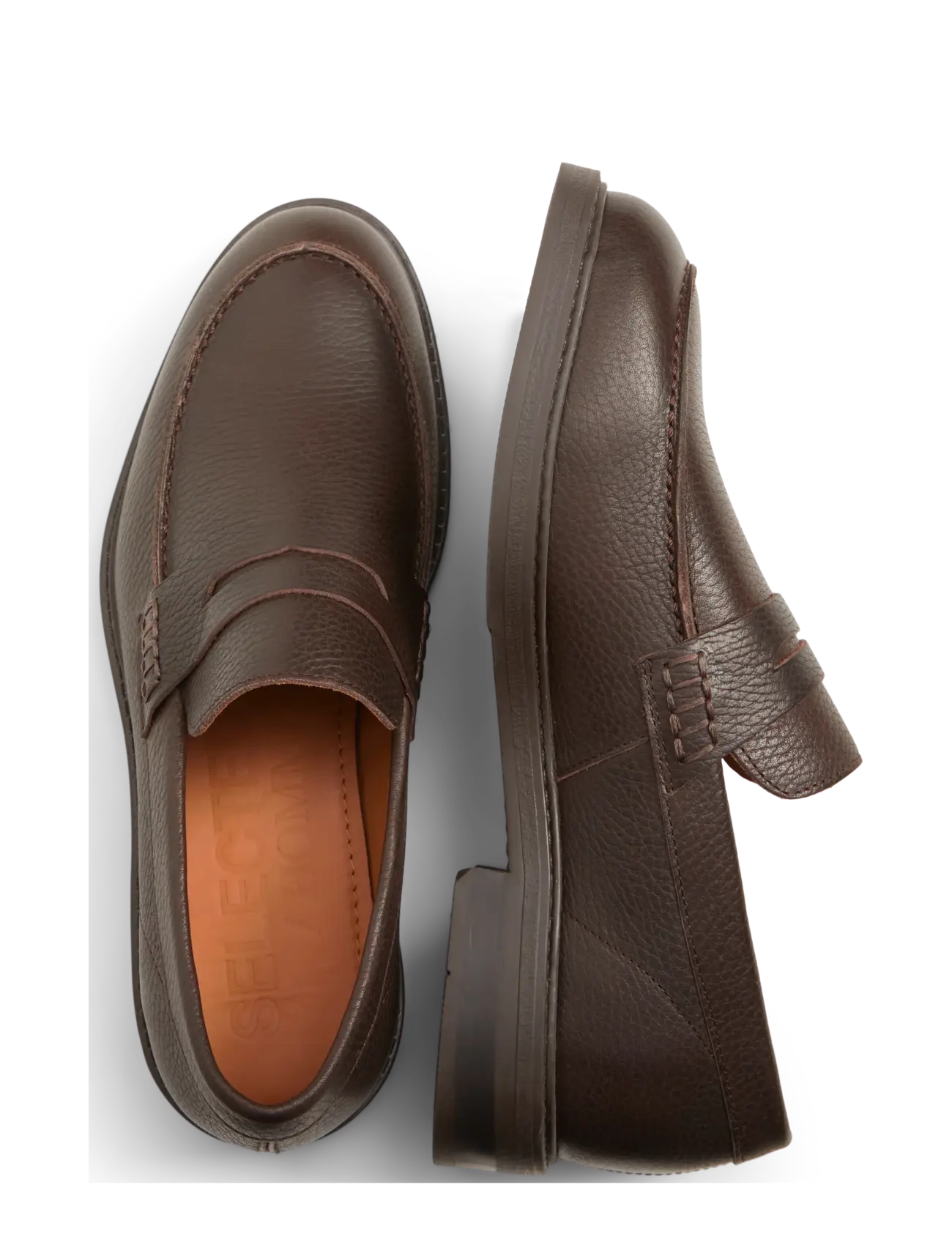 Selected - SLMBLAKE LEATHER PENNY LOAFER - nach anlass kaufen - demitasse - 3