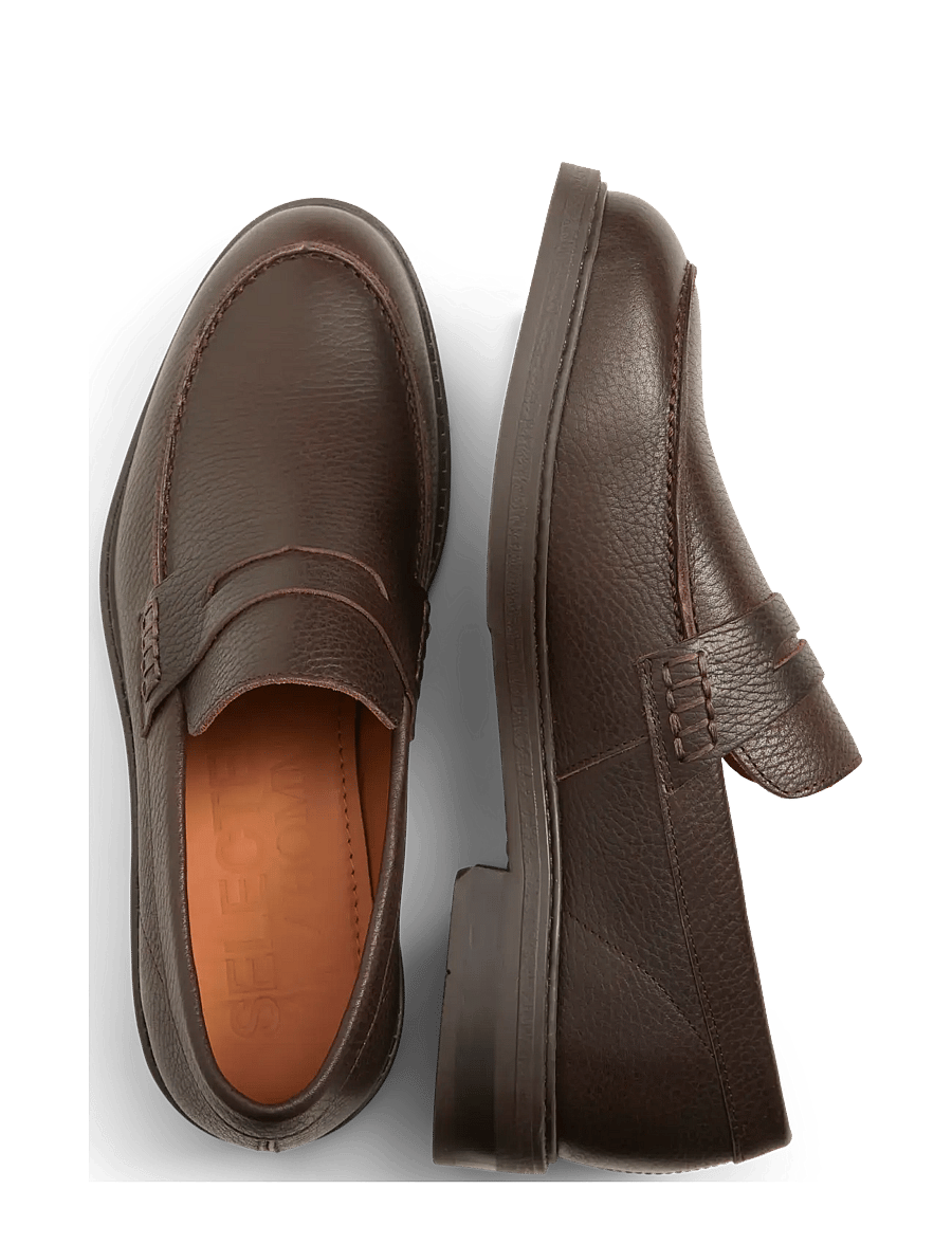 Selected - SLMBLAKE LEATHER PENNY LOAFER - nach anlass kaufen - demitasse - 3