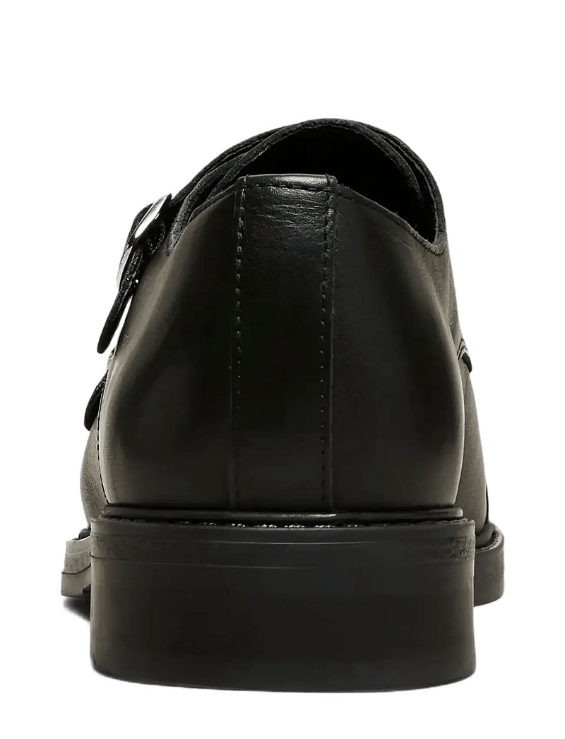 Selected - SLMBLAKE LEATHER MONK SHOE - rihmaga kingad - black - 2