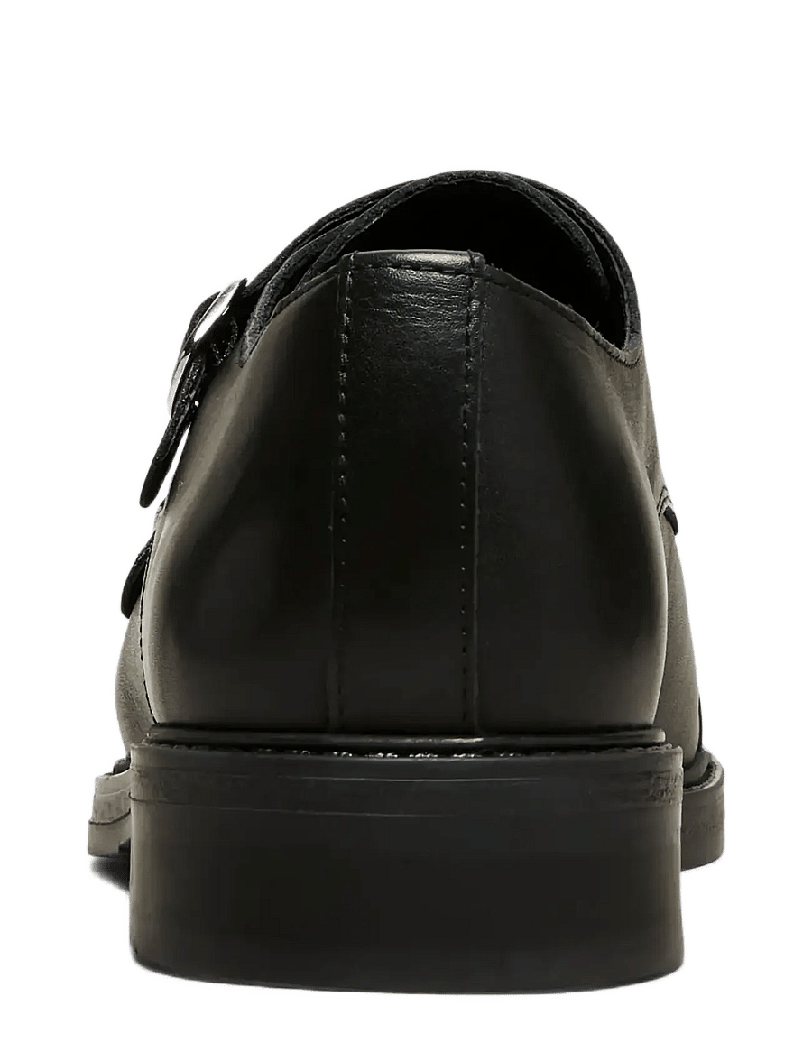 Selected - SLMBLAKE LEATHER MONK SHOE - monks - black - 2