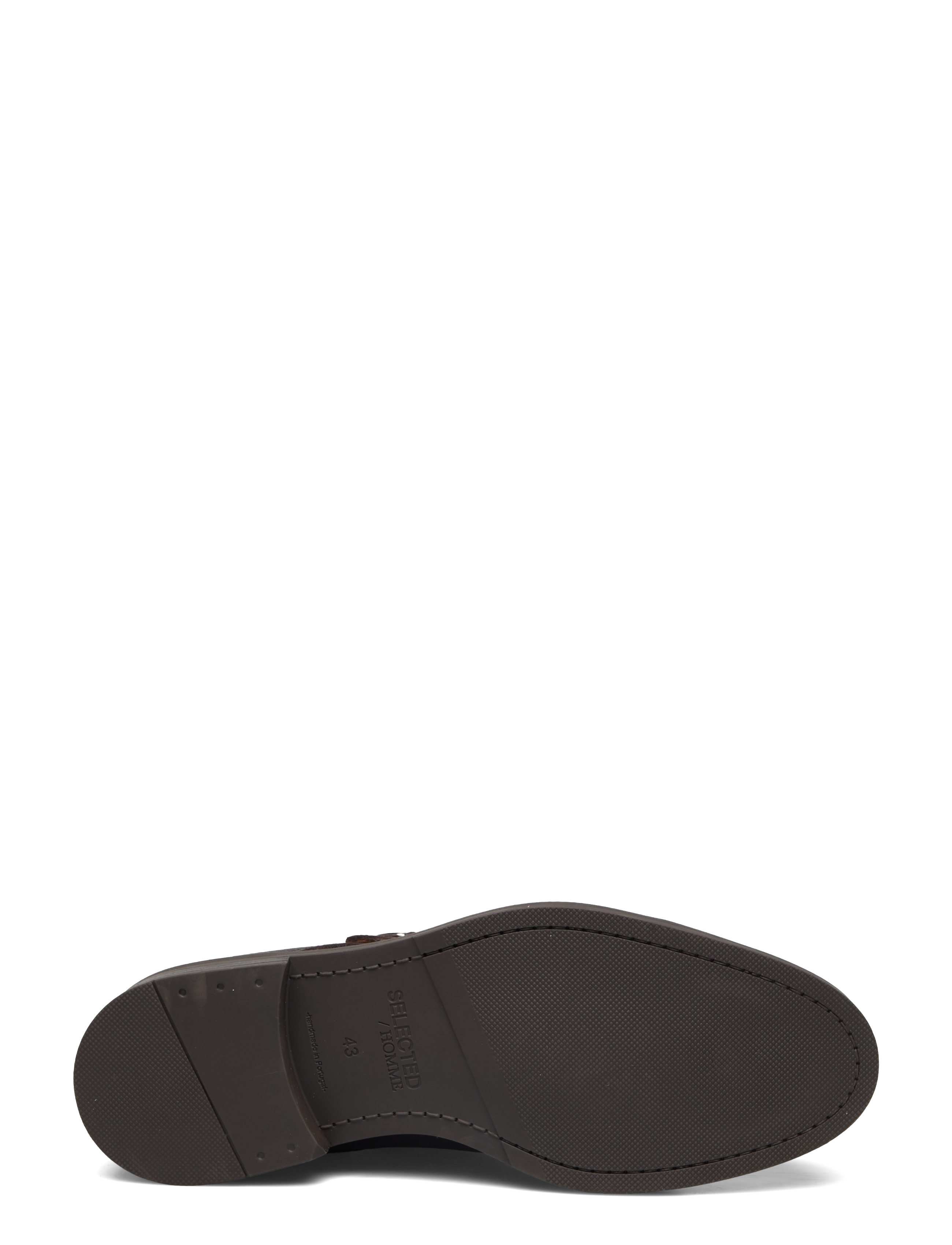 Selected - SLMBLAKE LEATHER MONK SHOE - monks - demitasse - 5