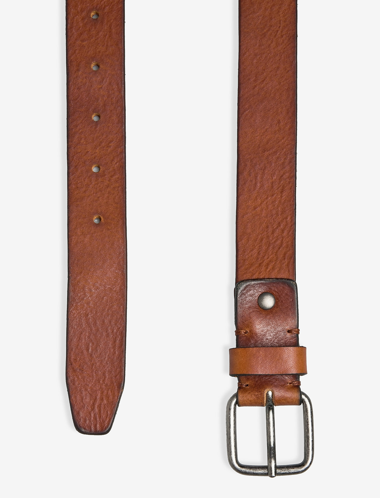 Selected - SLHHENRY LEATHER BELT NOOS - cognac - 2