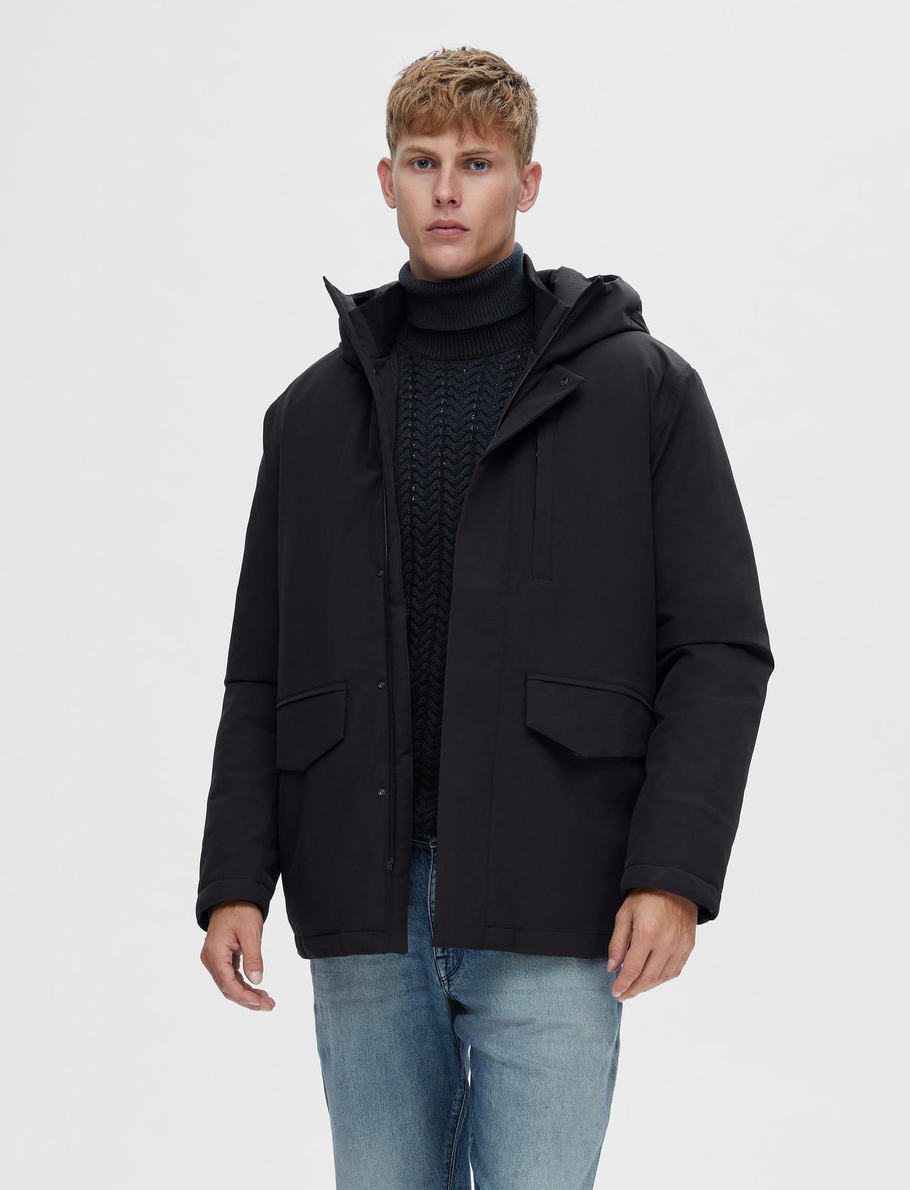 Selected Homme - SLHPIET JACKET - vinterjackor - stretch limo - 1