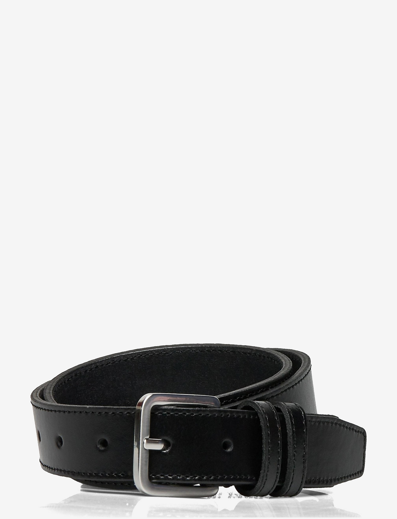 Selected Homme - SLHNATE LEATHER BELT NOOS - black - 1
