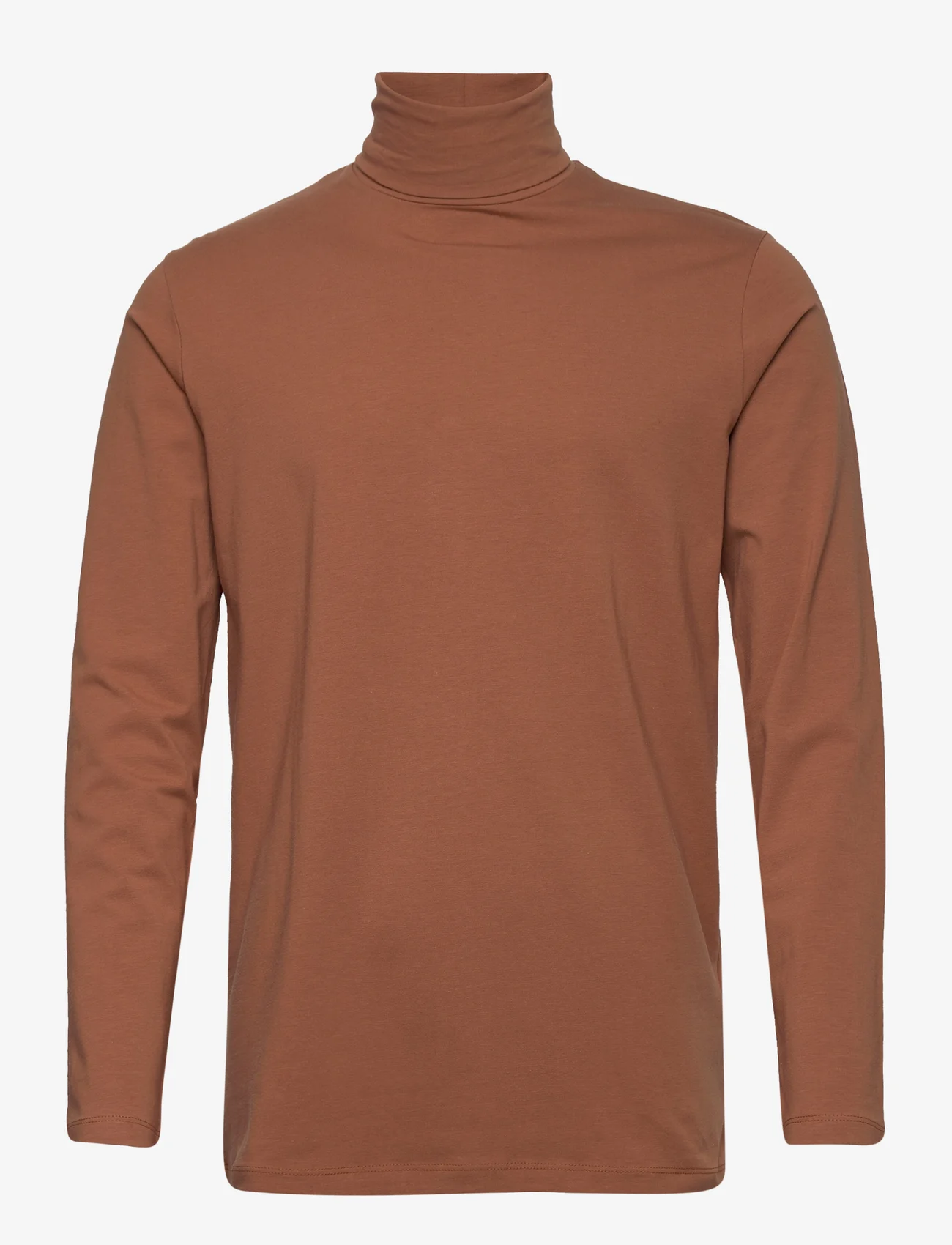 Selected Homme - SLHRORY LS ROLL NECK TEE B - mažiausios kainos - argan oil - 0