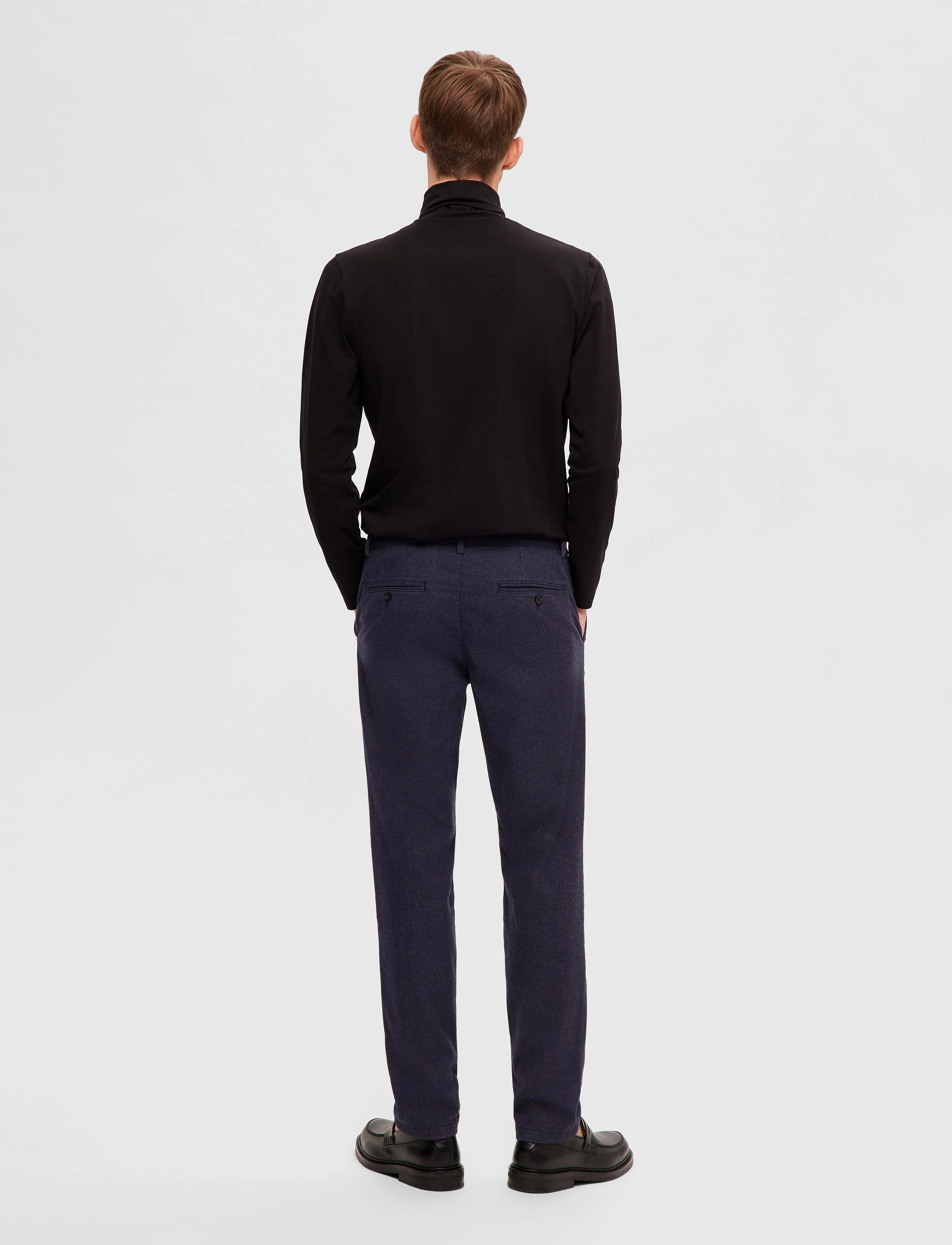 Selected - SLHRORY LS ROLL NECK TEE B - black - 3