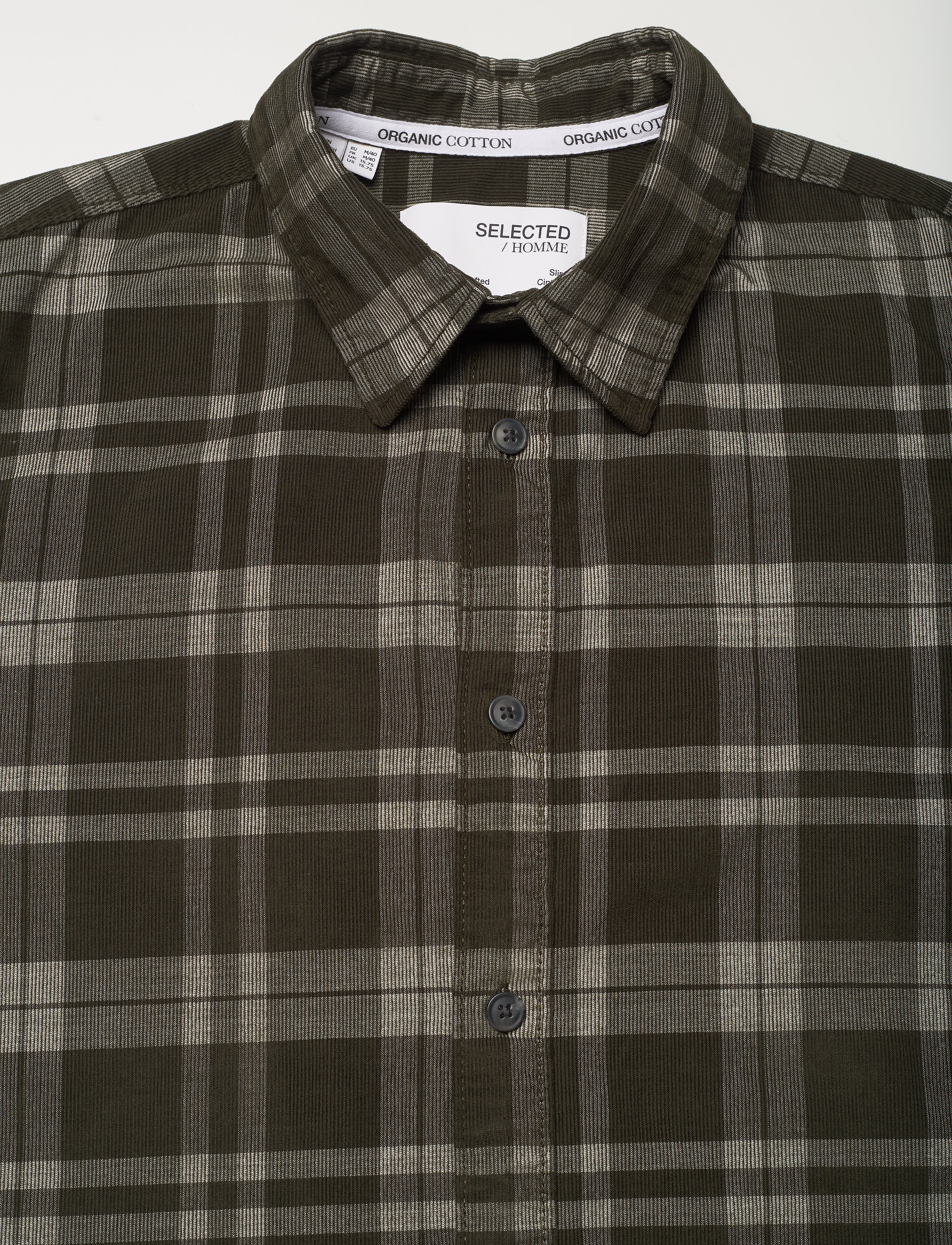 Selected - SLHSLIMASHER SHIRT LS CORD W CAMP - rosin - 2