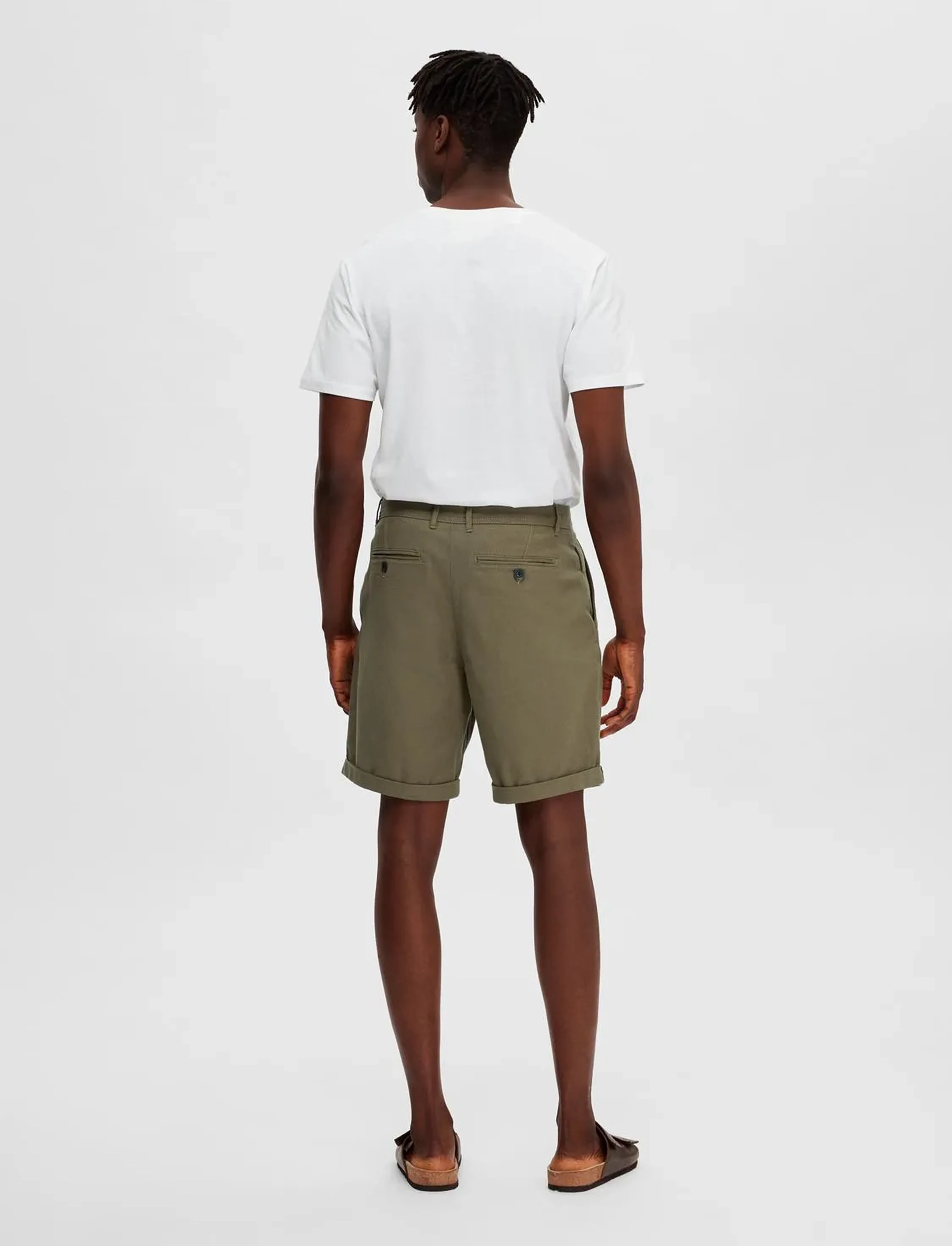 Selected Homme - SLHCOMFORT-LUTON FLEX SHORTS W - burnt olive - 3