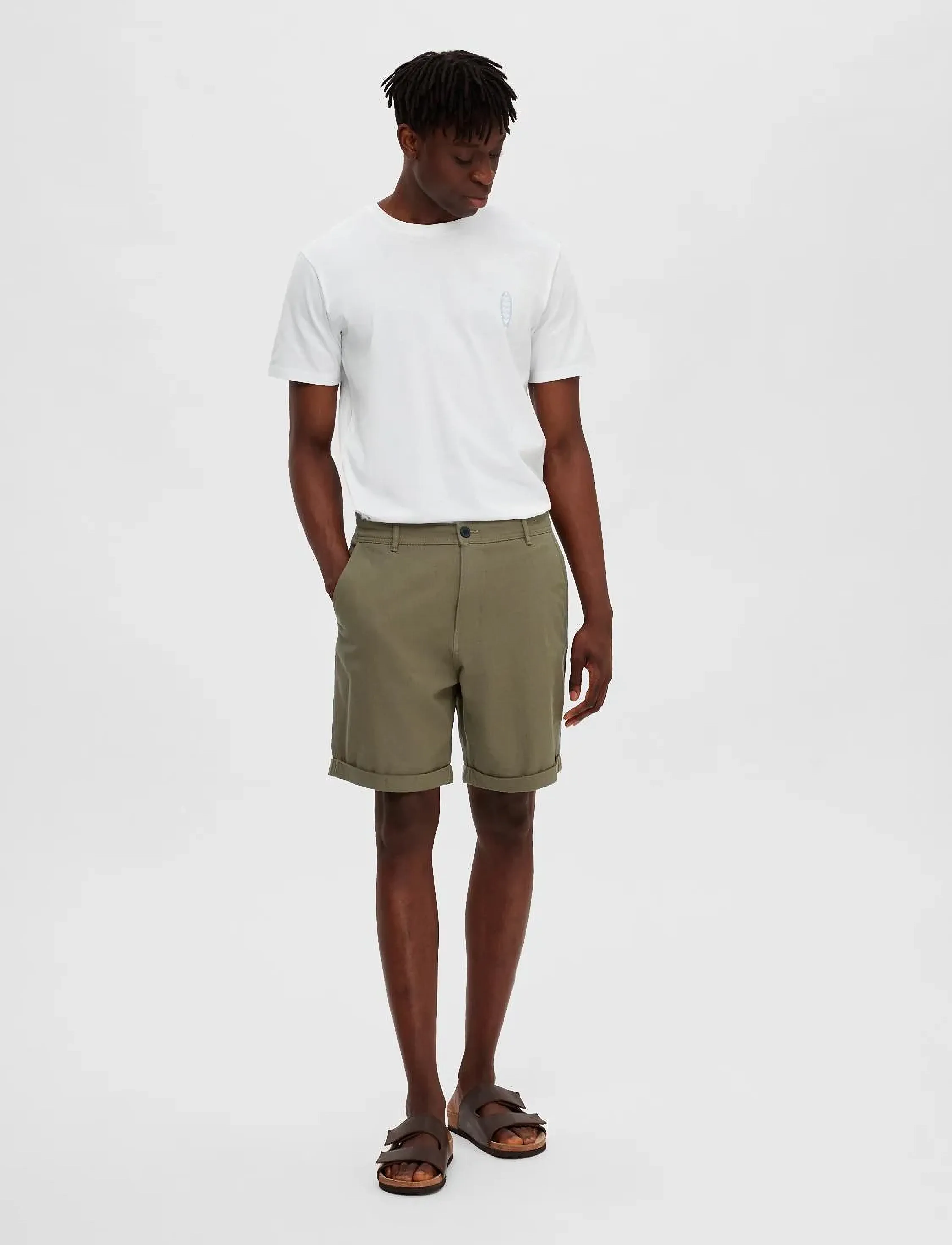 Selected Homme - SLHCOMFORT-LUTON FLEX SHORTS W - burnt olive - 4