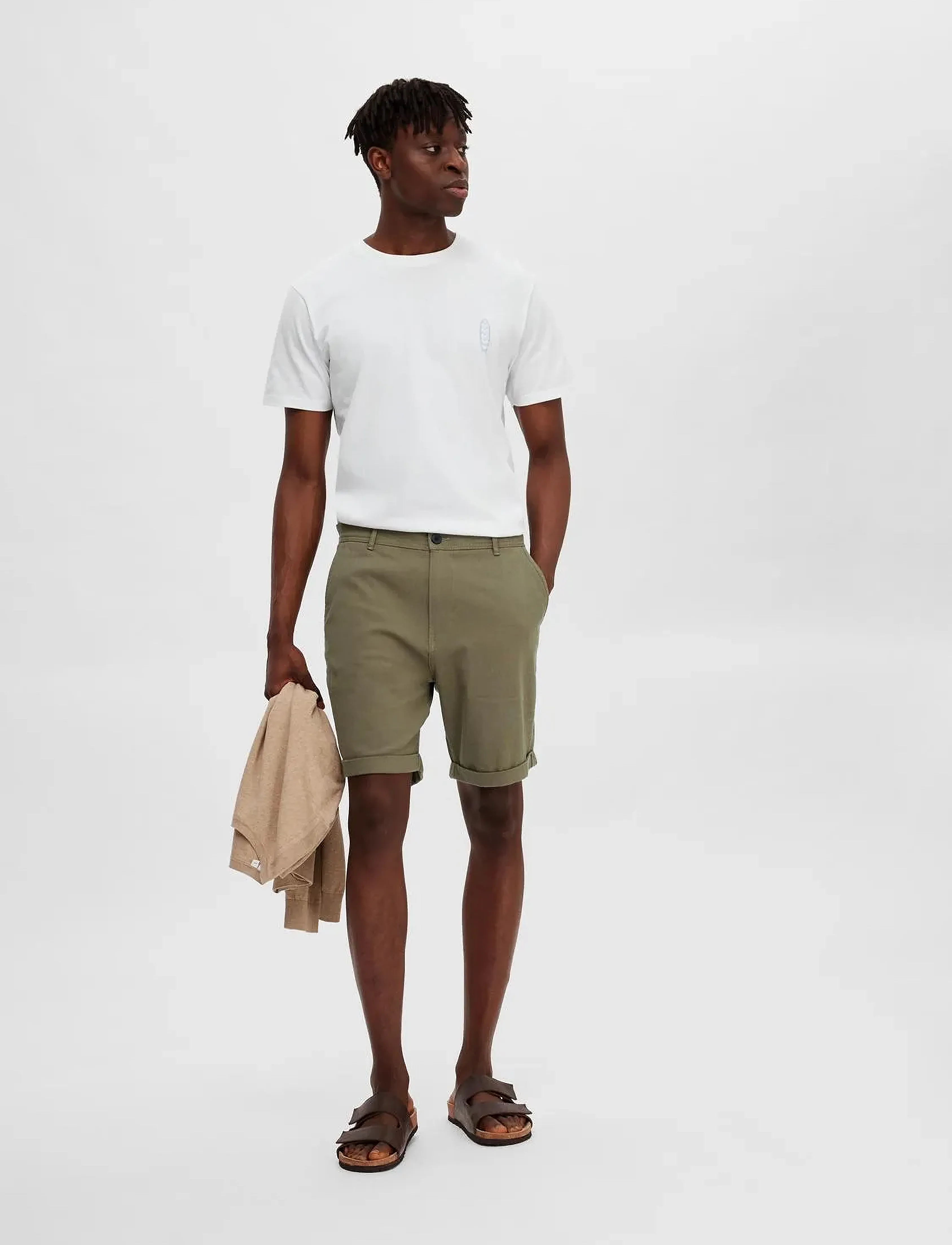 Selected Homme - SLHCOMFORT-LUTON FLEX SHORTS W - burnt olive - 5