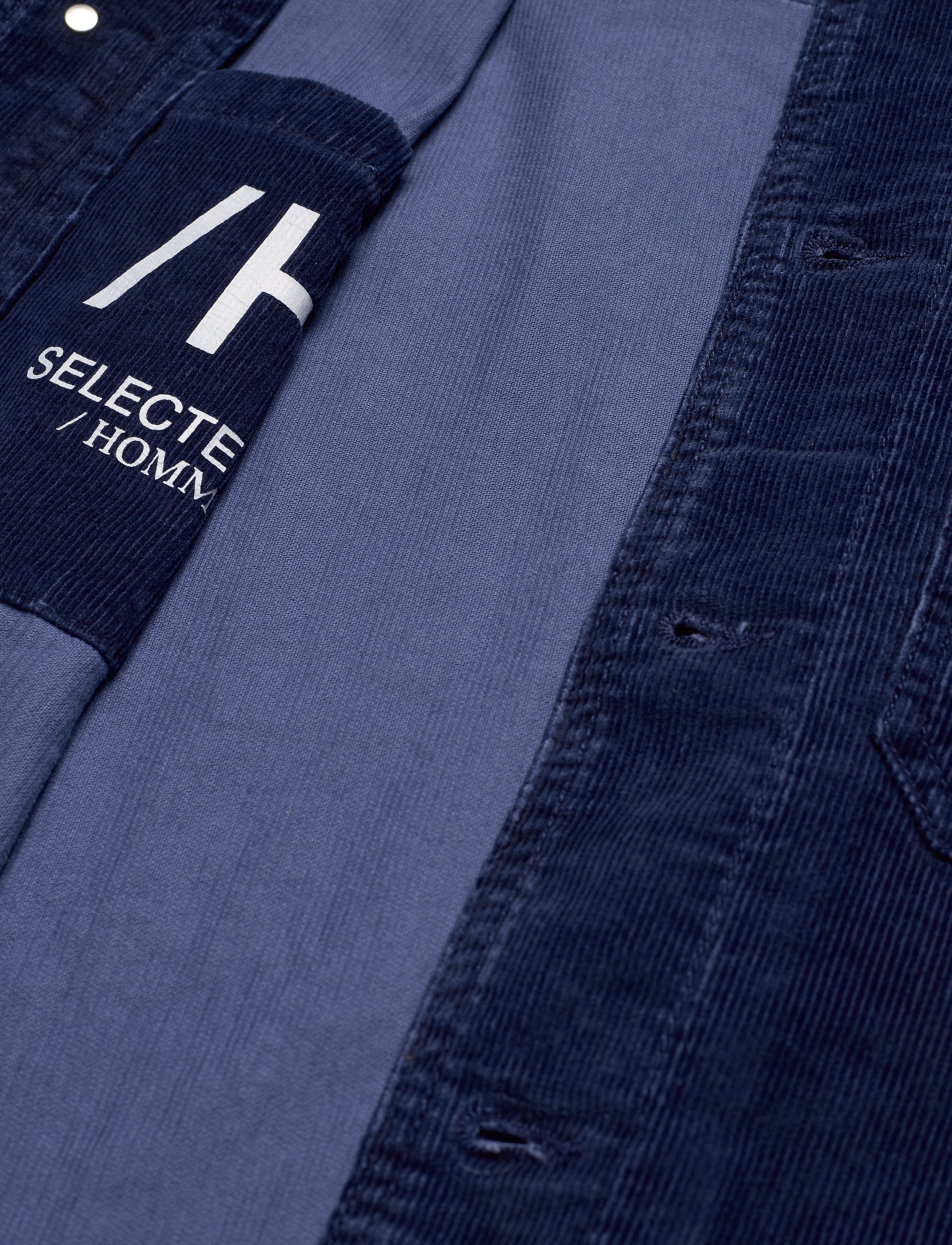 Selected Homme - SLHTOKYO 21803 INDIGO CORD OVERSHIRT U - blue indigo - 3