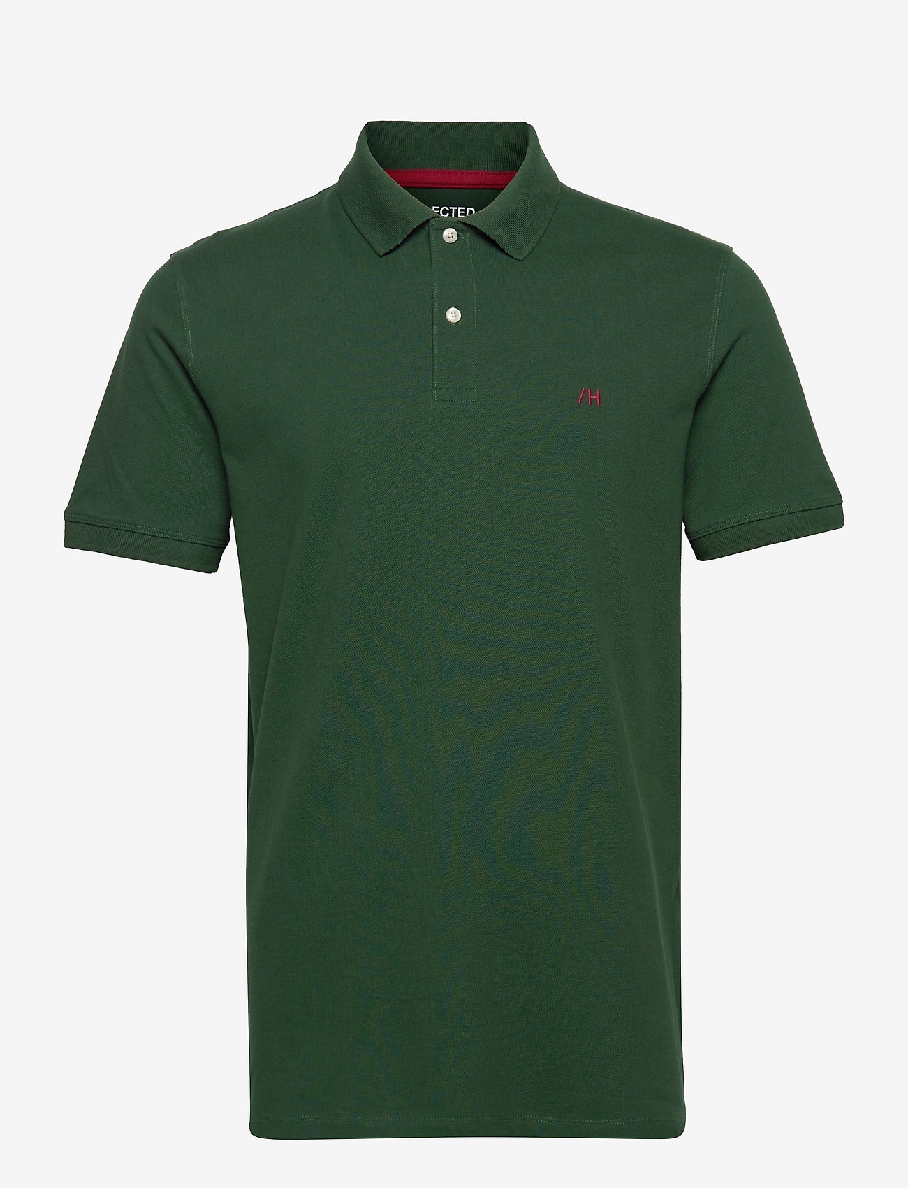 Selected - SLH AZE SS POLO W - trekking green - 0