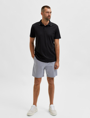 Selected Homme - SLHLEROY SS POLO NOOS - polo shirts - black - 4