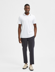 Selected Homme - SLHLEROY SS POLO NOOS - alhaisimmat hinnat - bright white - 4