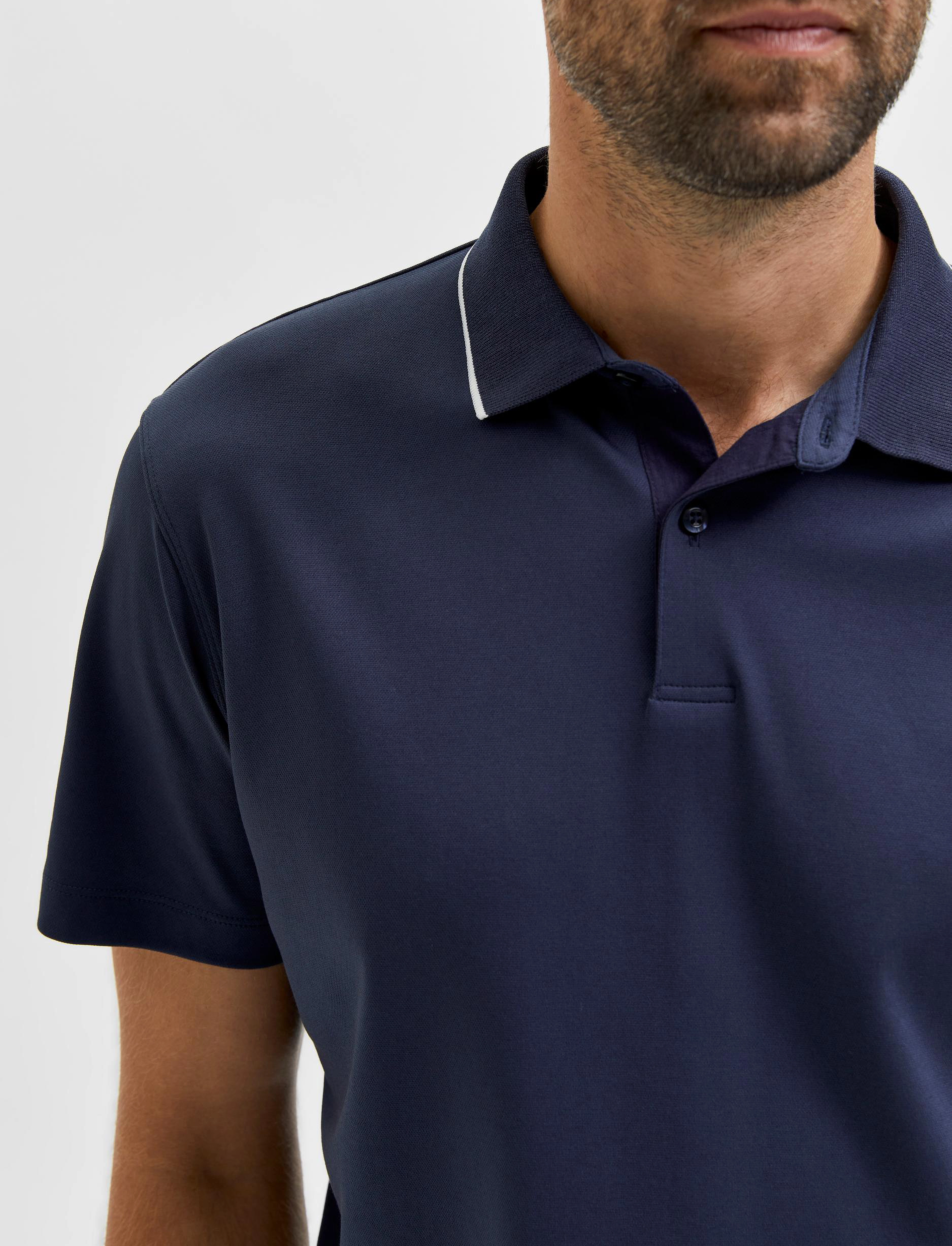 Selected - SLHLEROY SS POLO NOOS - polo marškinėliai trumpomis rankovėmis - navy blazer - 5