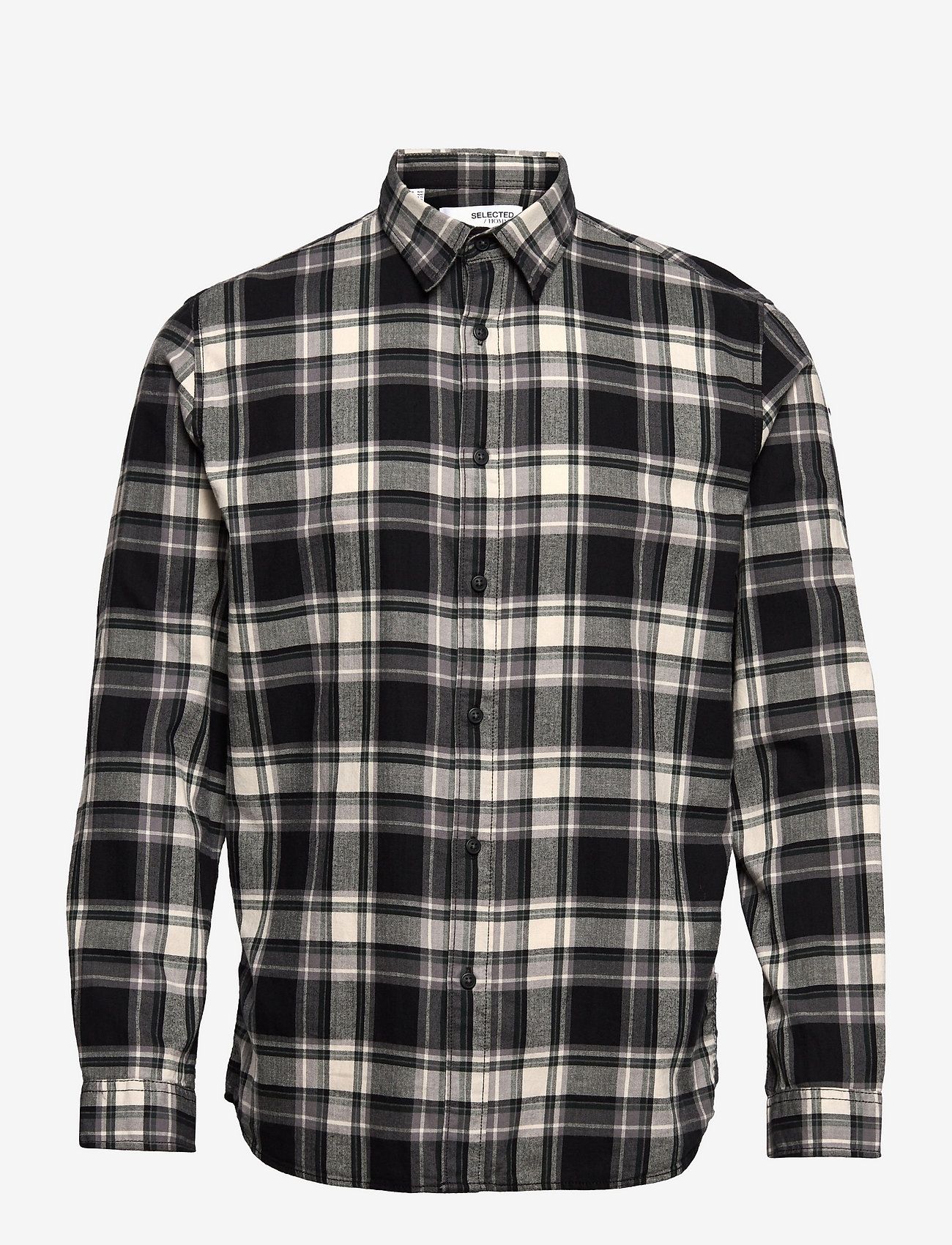 Selected Homme - SLHREGTRENT SHIRT LS CHECK - black - 0