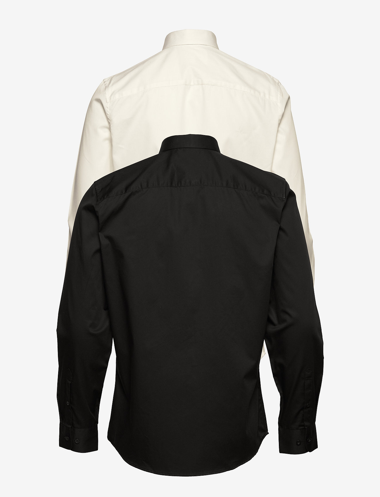 Selected Homme - SLHSLIMMULTI SHIRT LS M 2 PACK - white - 4